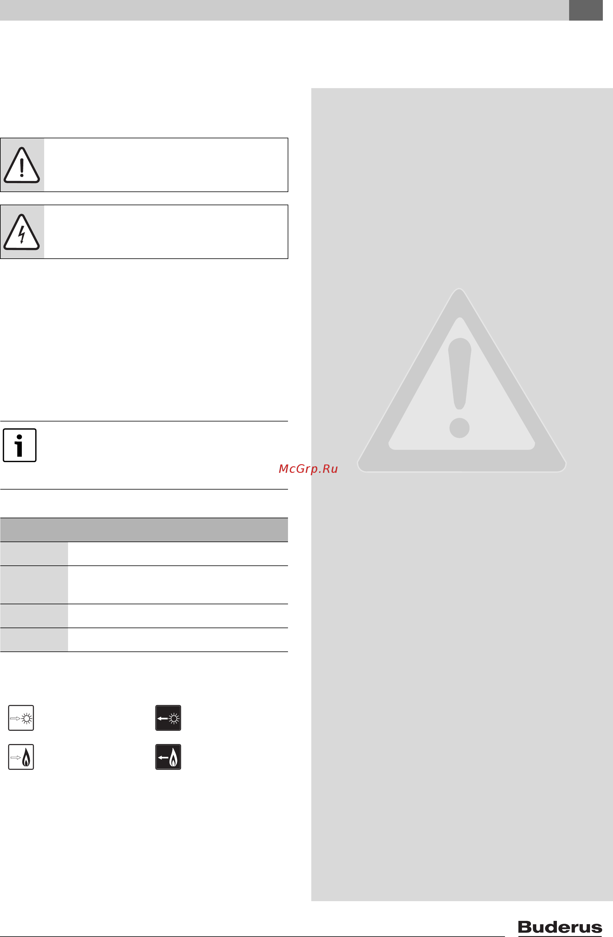 Buderus Logalux PNR 1000-120 E(W) [3/104] Key to symbols and safety instructions