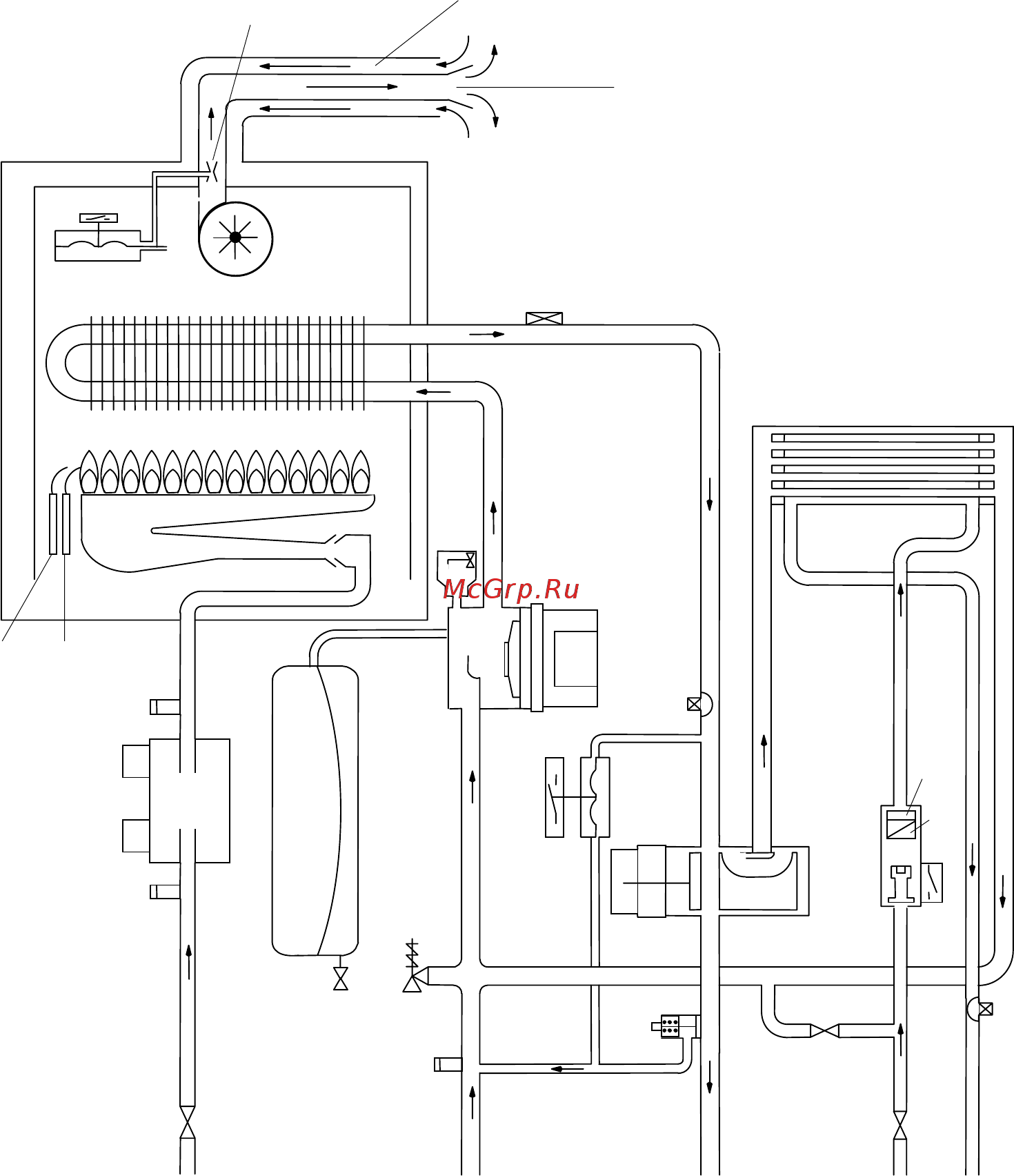 Biasi DELTA M97, 23 SM [22/56] Main diagram 4 принципиальная схема