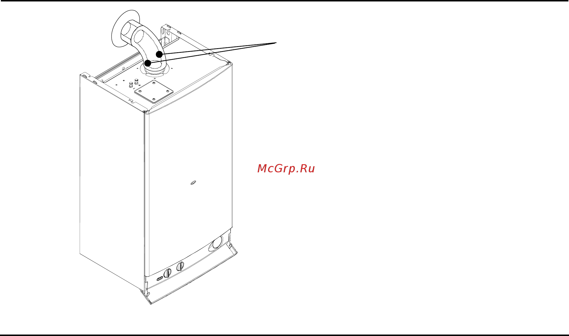 Biasi DELTA M97, 23 SM [46/56] Air flue exhaust sampling points