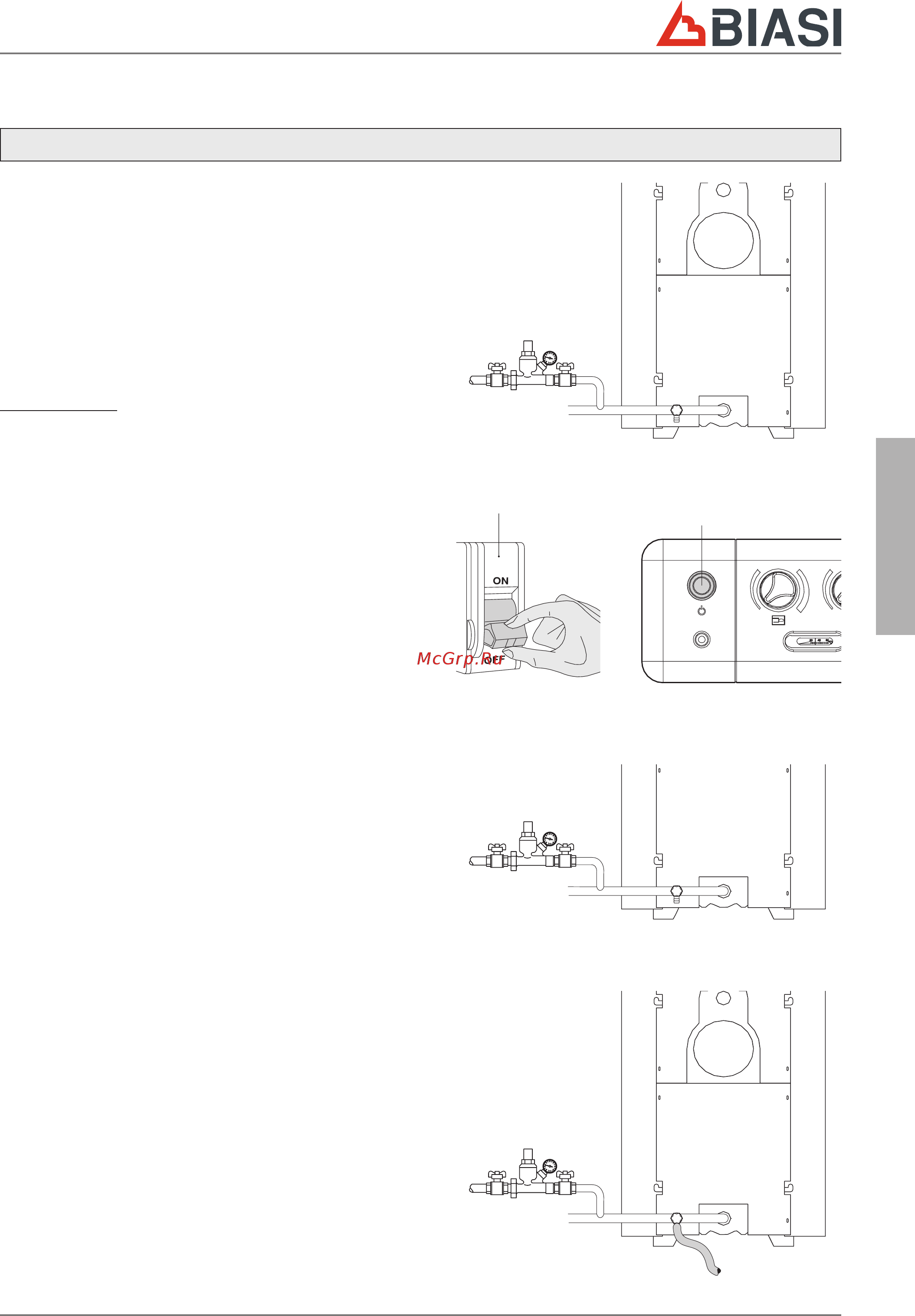 Biasi B40 112R [19/28] Заполнение и слив системы