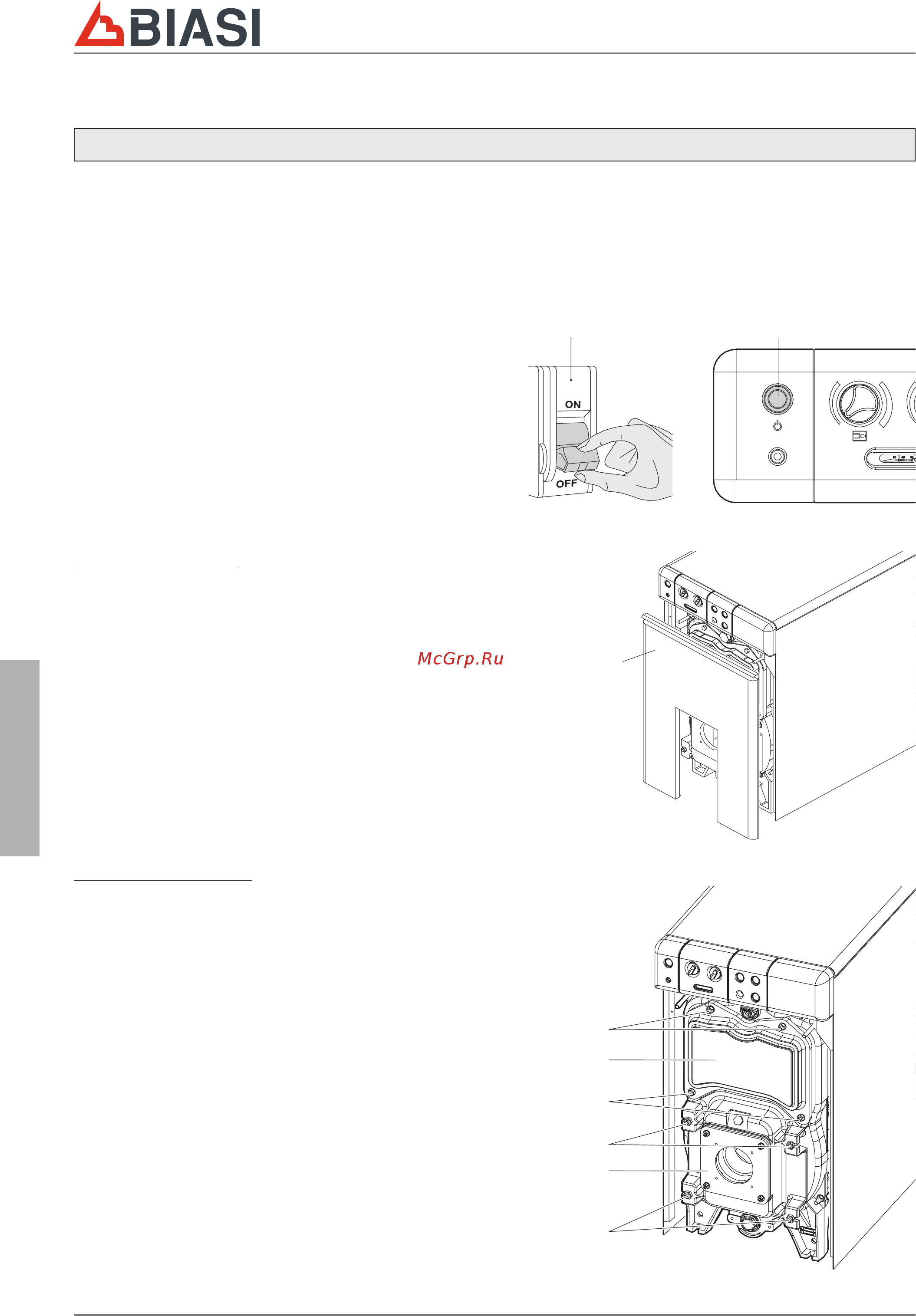 Biasi B40 112R [22/28] Техобслуживание и чистка