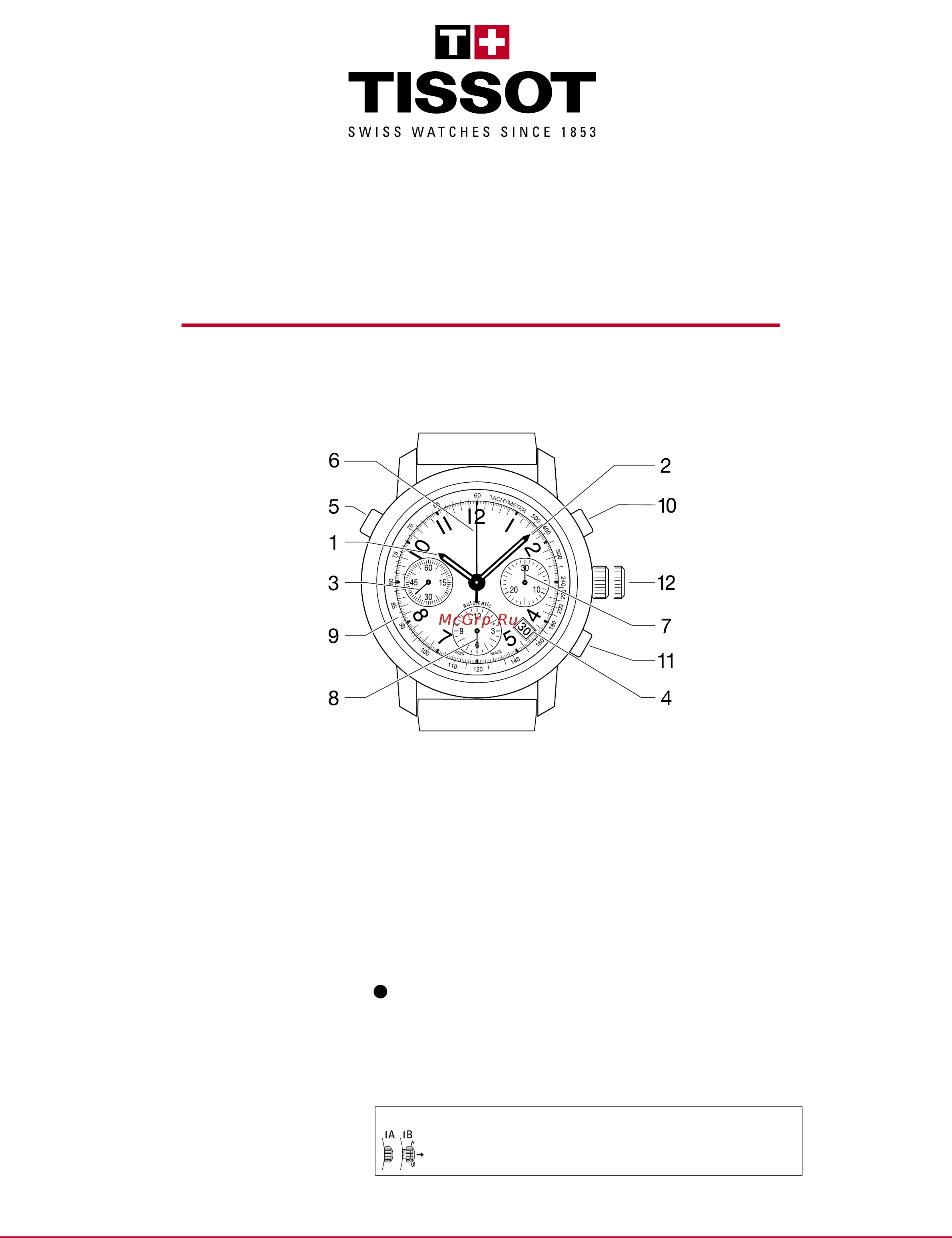 TISSOT T097.427.26.033.00 Инструкция по эксплуатации онлайн