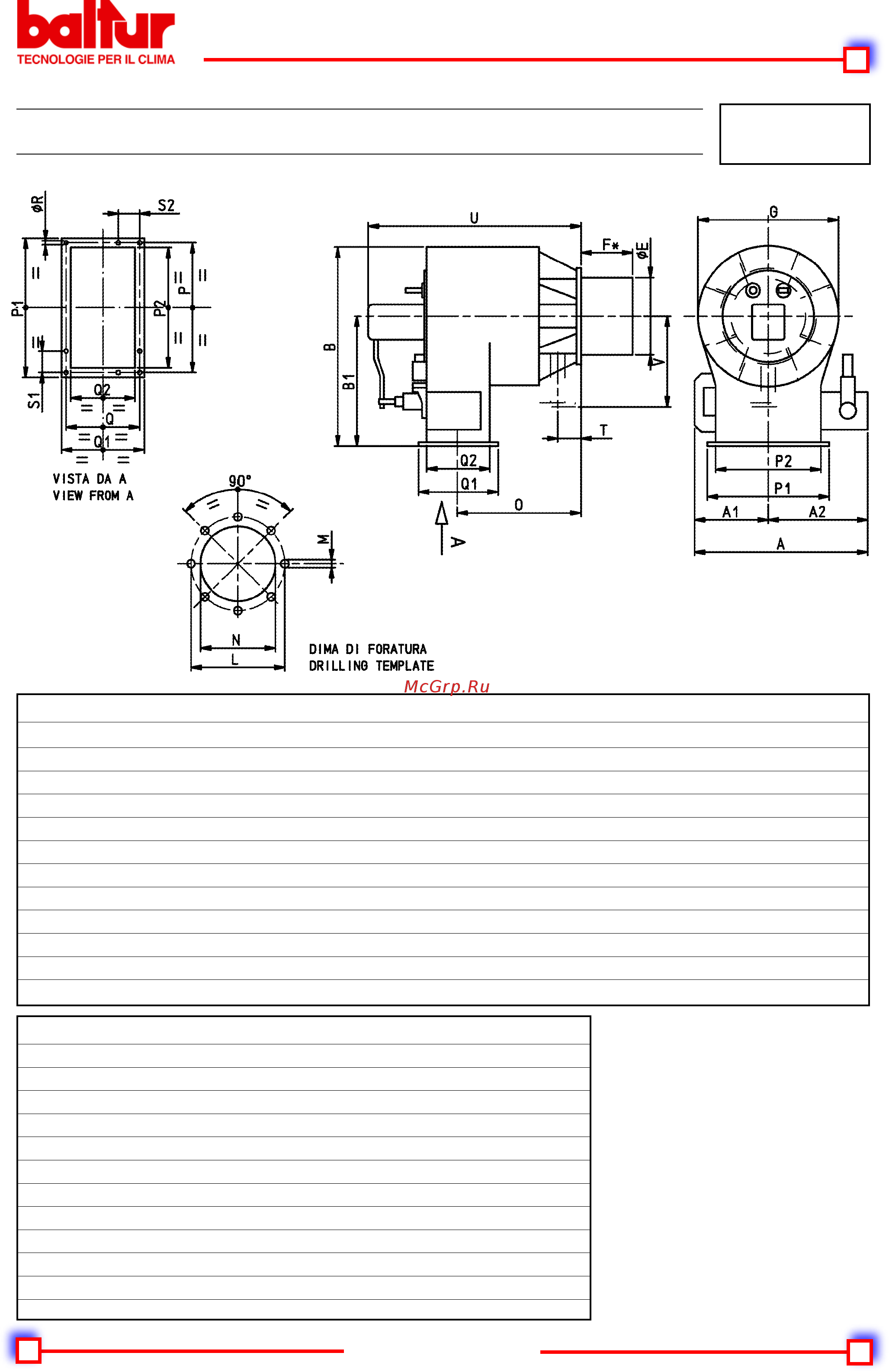 Baltur PYR 14R [5/46] 720 620 014 150 134 200 1626 780