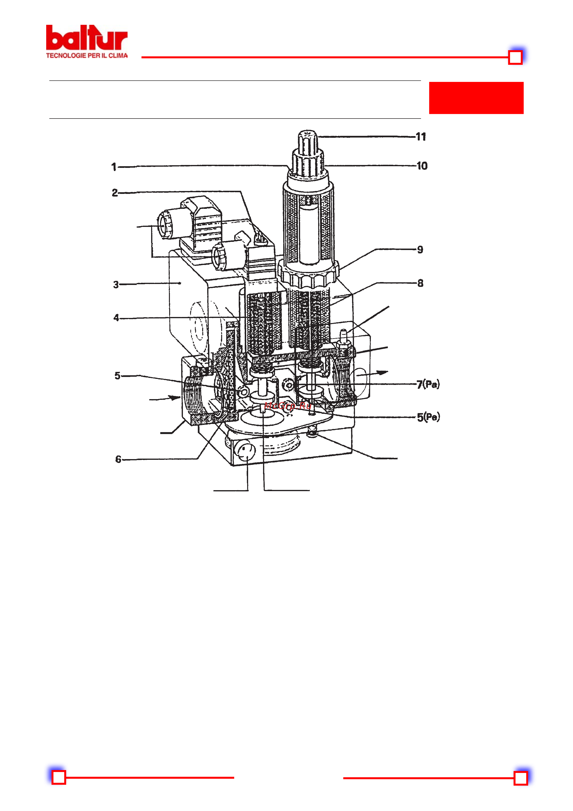 Baltur BTG 3,6P [16/24] Газовый комбинированный клапан моноблок dungs мод mb zrdle b01