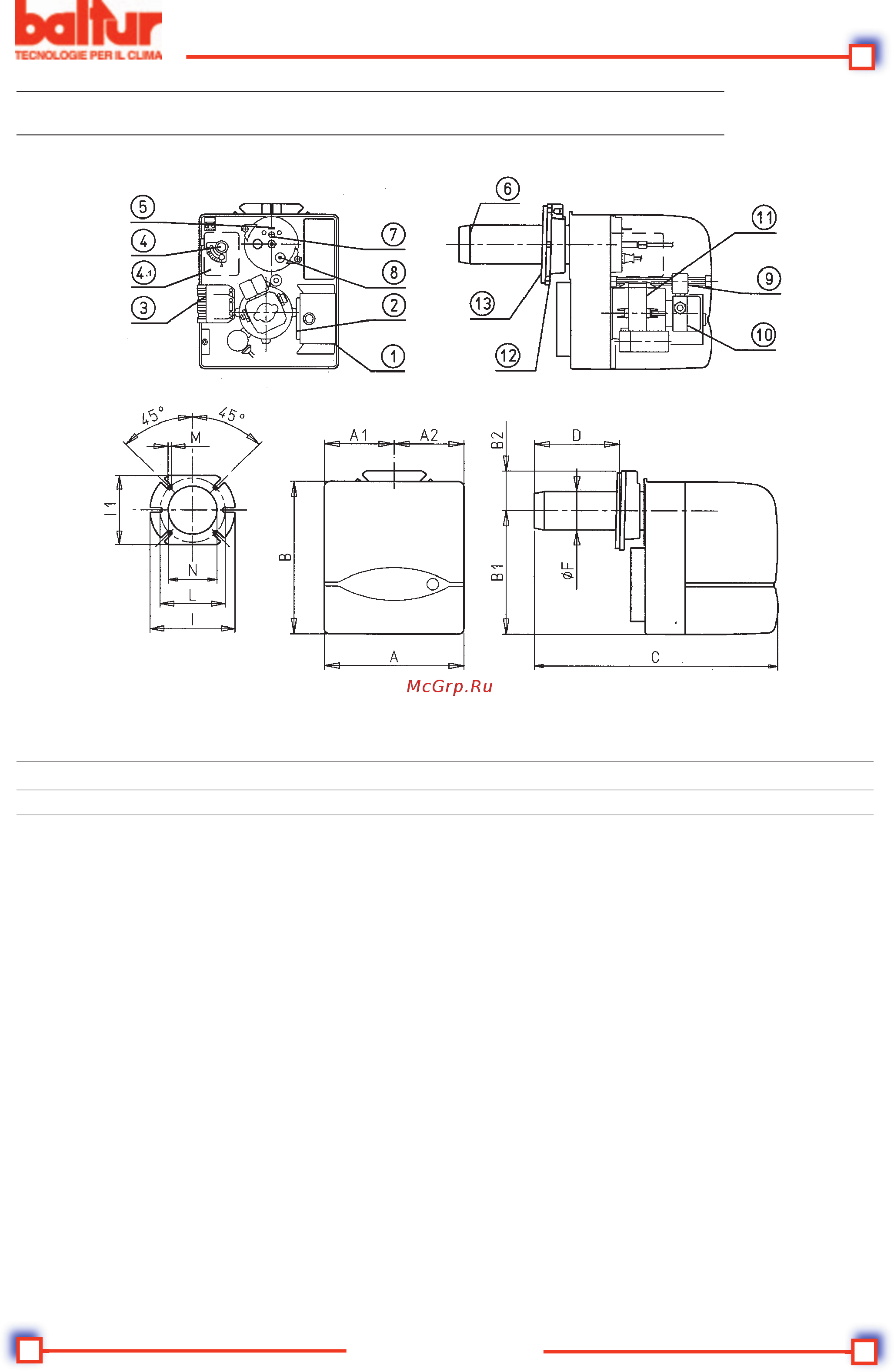 Baltur BTL 4P [7/18] Технические характеристики