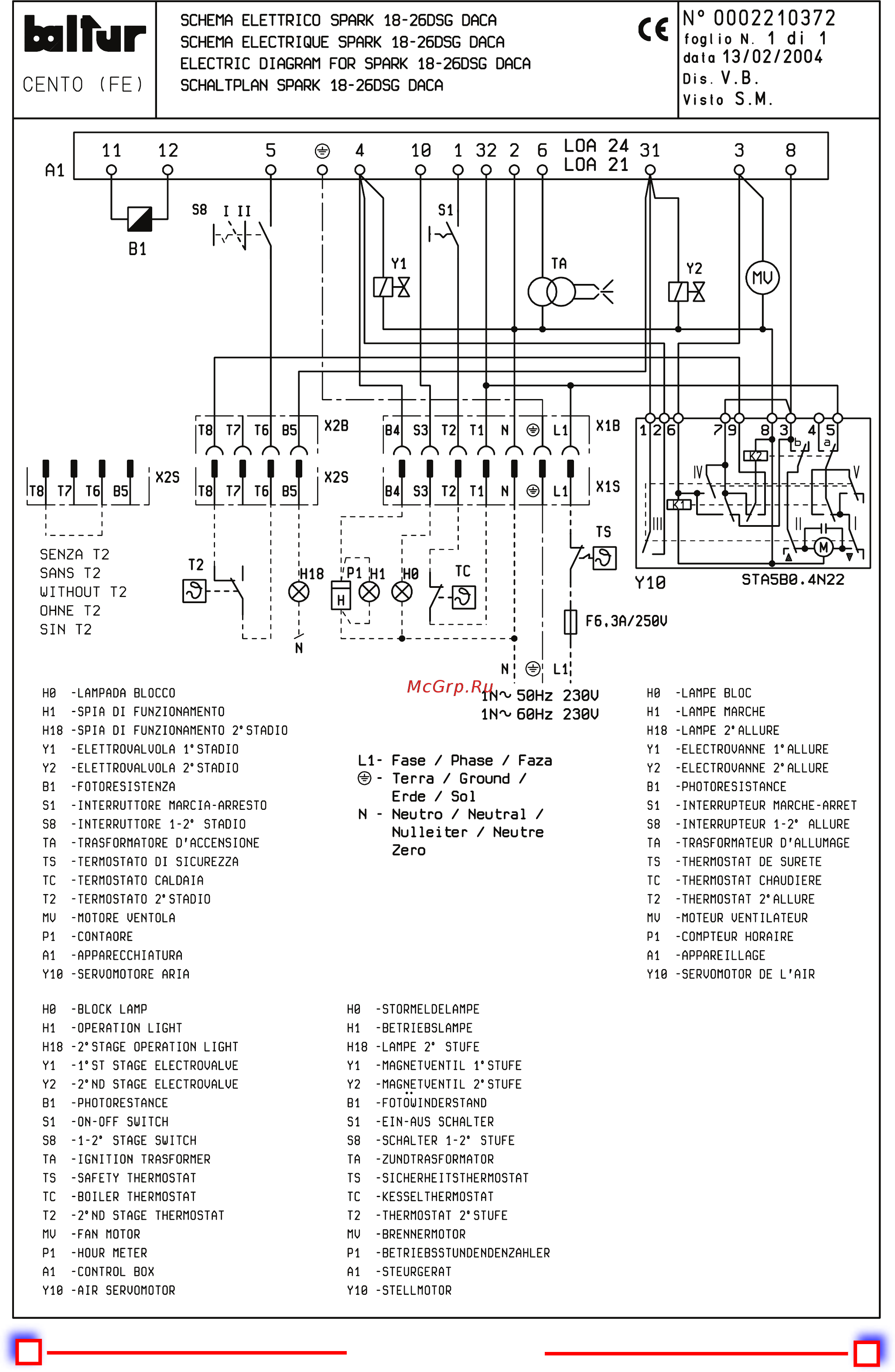 Baltur SPARK 26 DSG [20/24] Земля