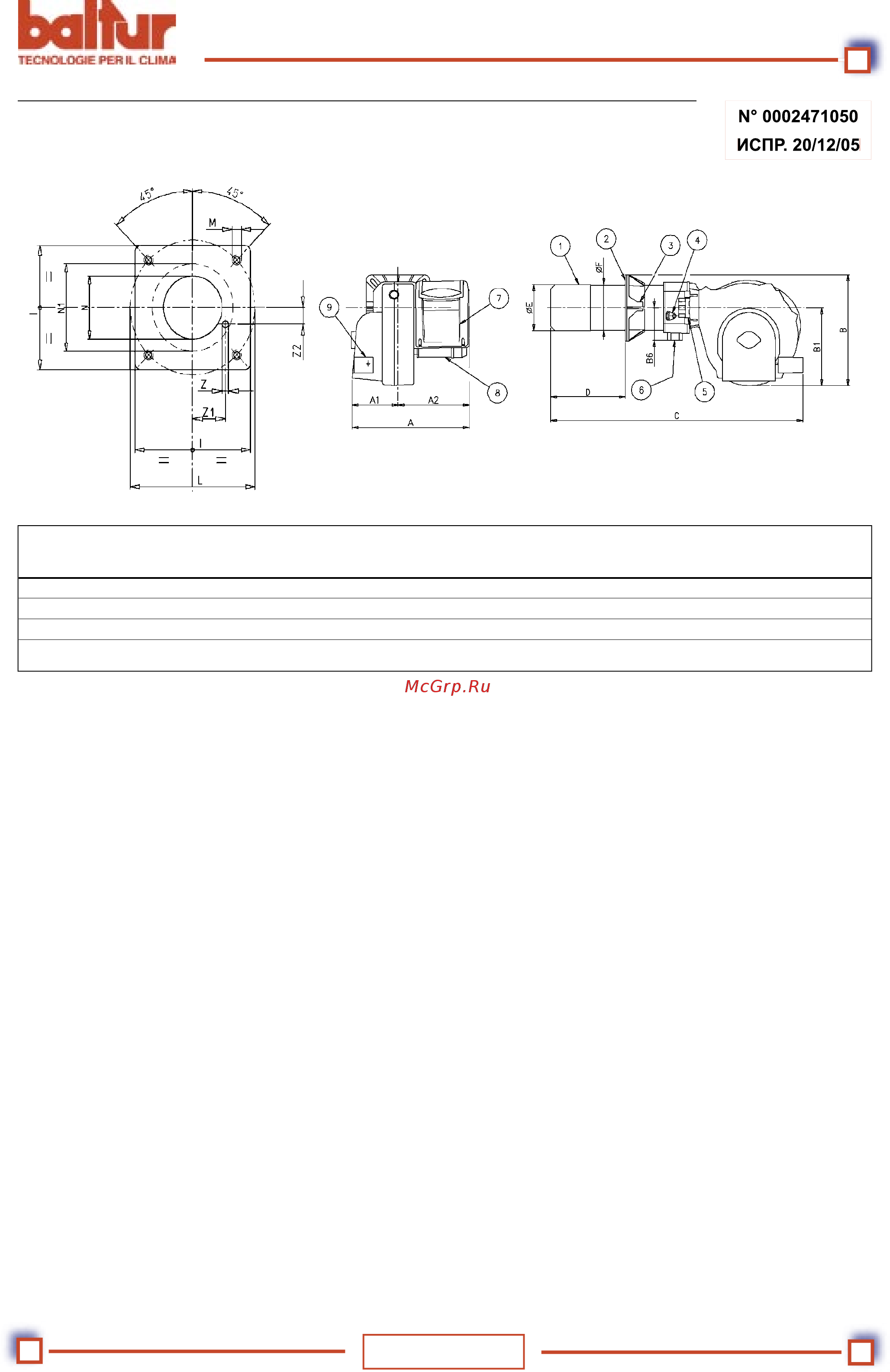 Baltur TBG 50LX PN ME [9/26] Электрический щит