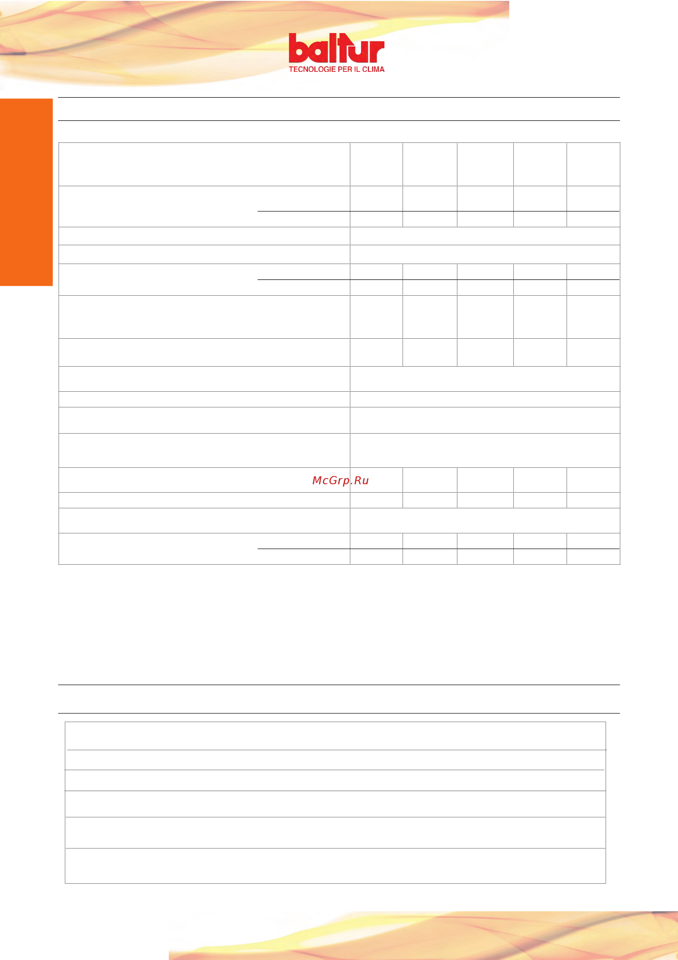 Baltur TBL 160P [6/28] Технические характеристики