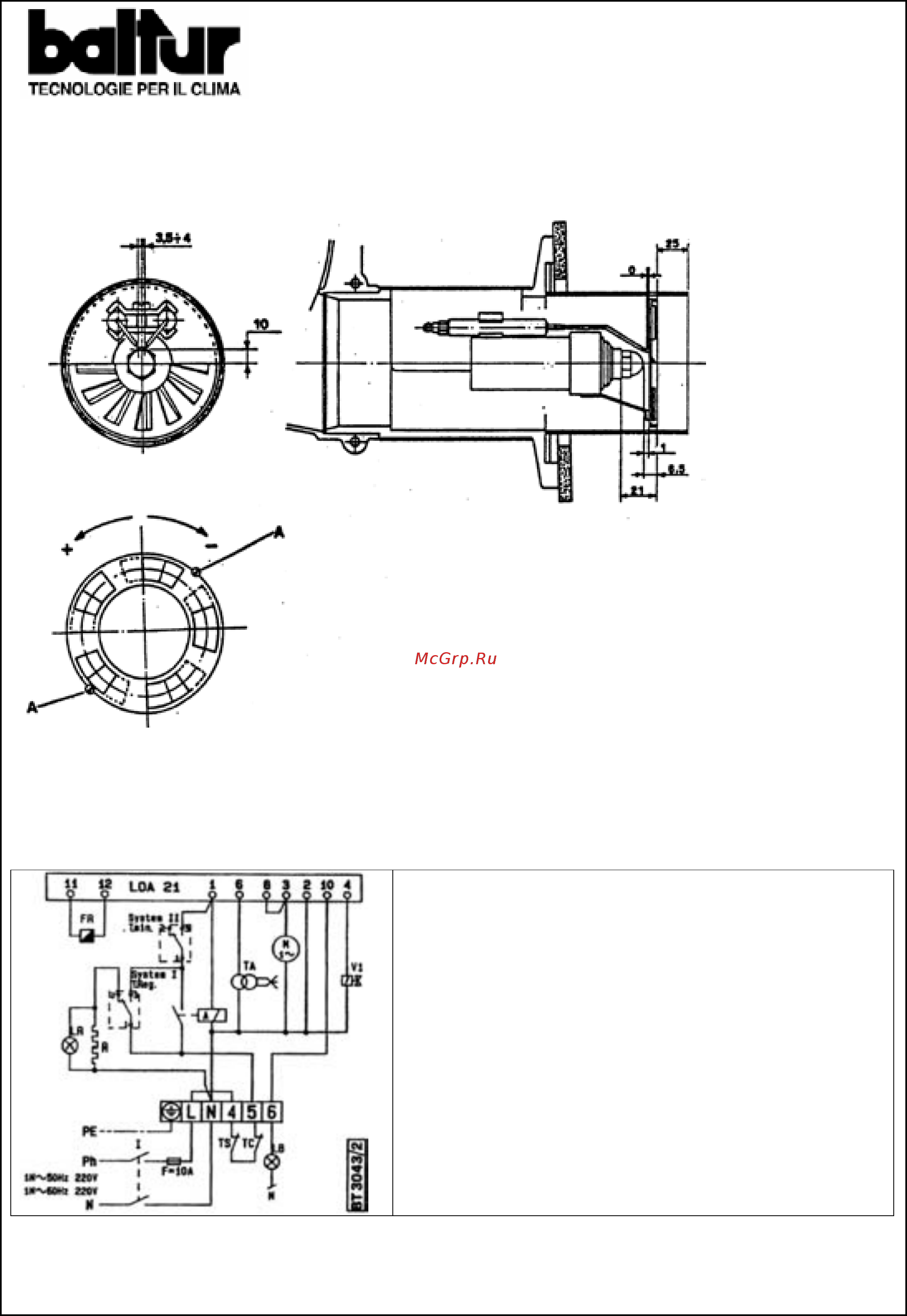 Baltur BT 9 N Инструкция по эксплуатации онлайн [9/10] 356035