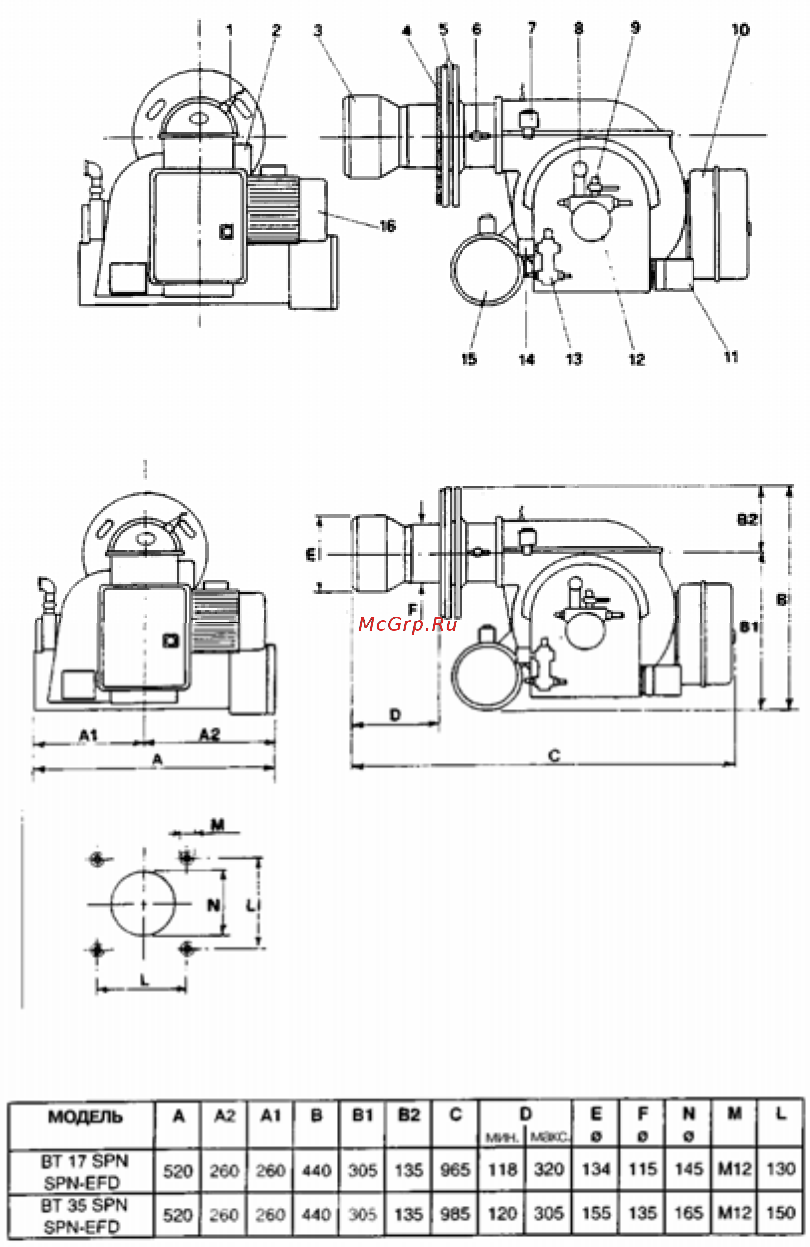 Baltur BT 35 SPN Инструкция по эксплуатации онлайн [9/33] 356055