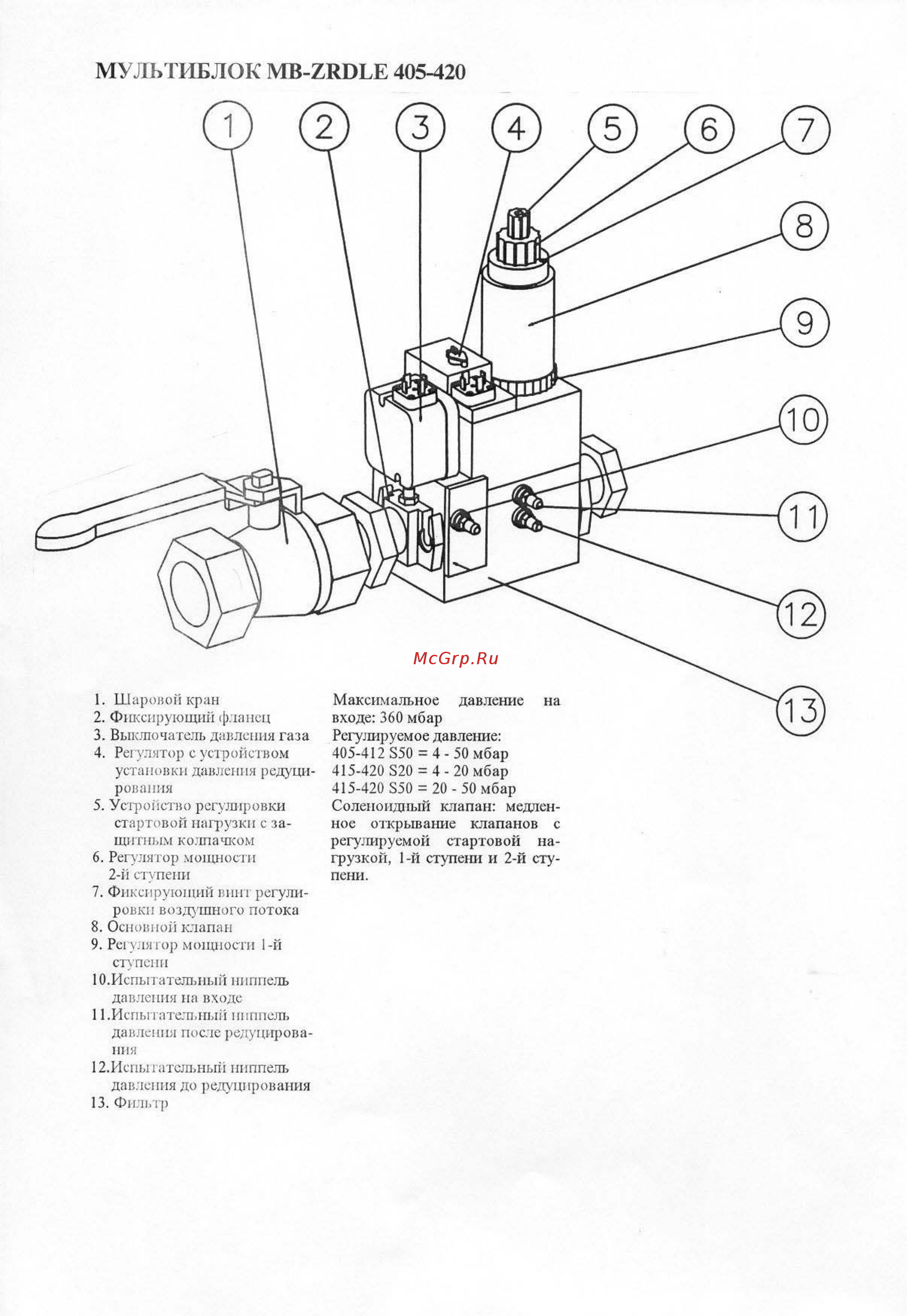 Bentone BG 200-2 R [11/16] Мультиблок mb zrdle 405 420