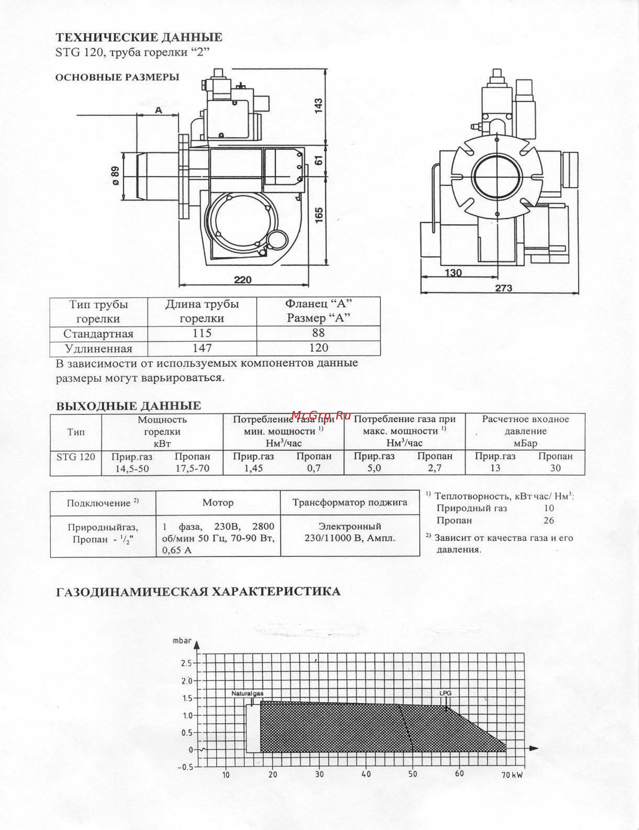 Bentone STG 146 [4/19] Зтс 120 труба горелки 2