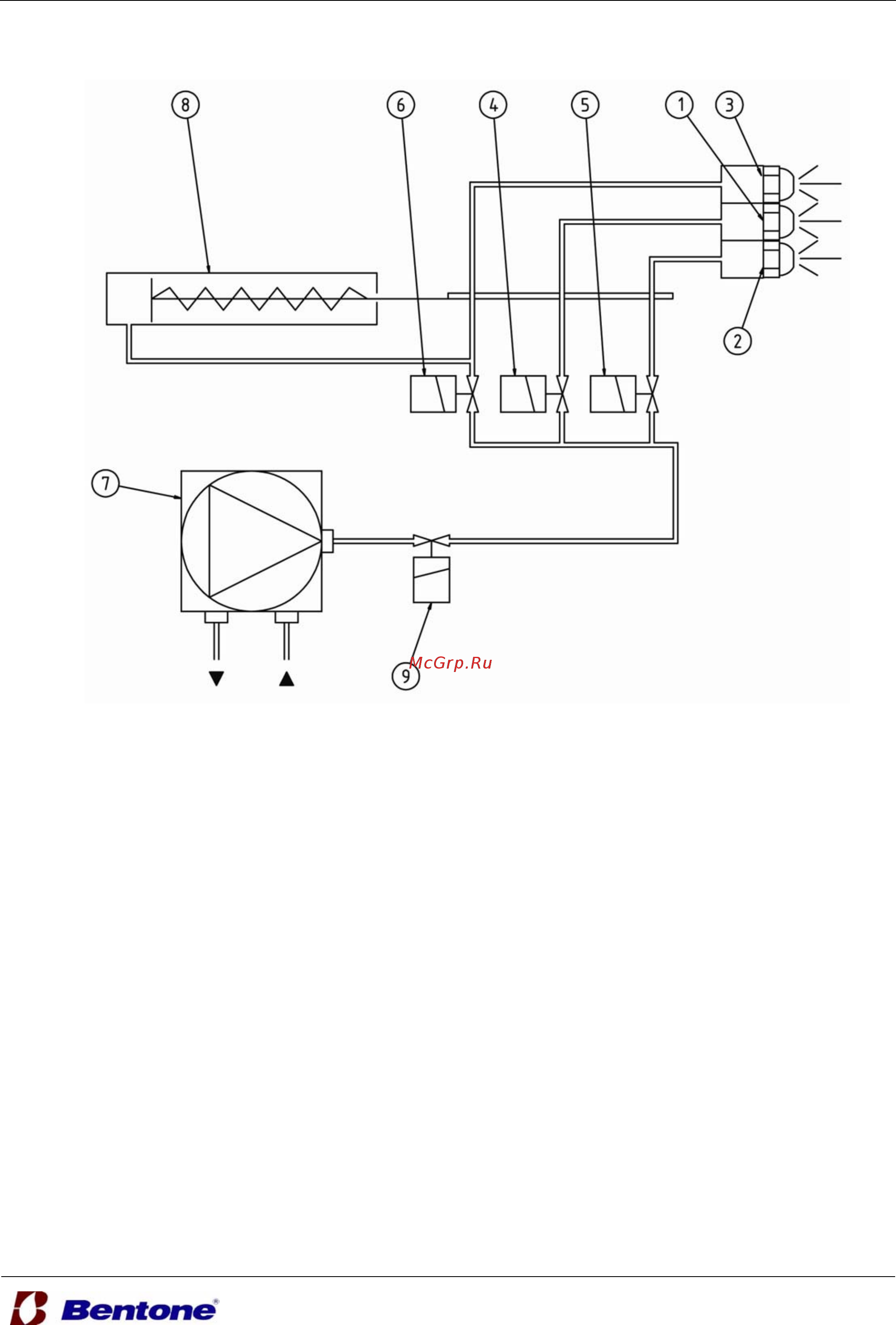 Bentone B 80-2/3 R [11/16] Структурная схема насоса danfoss rsa 60 125