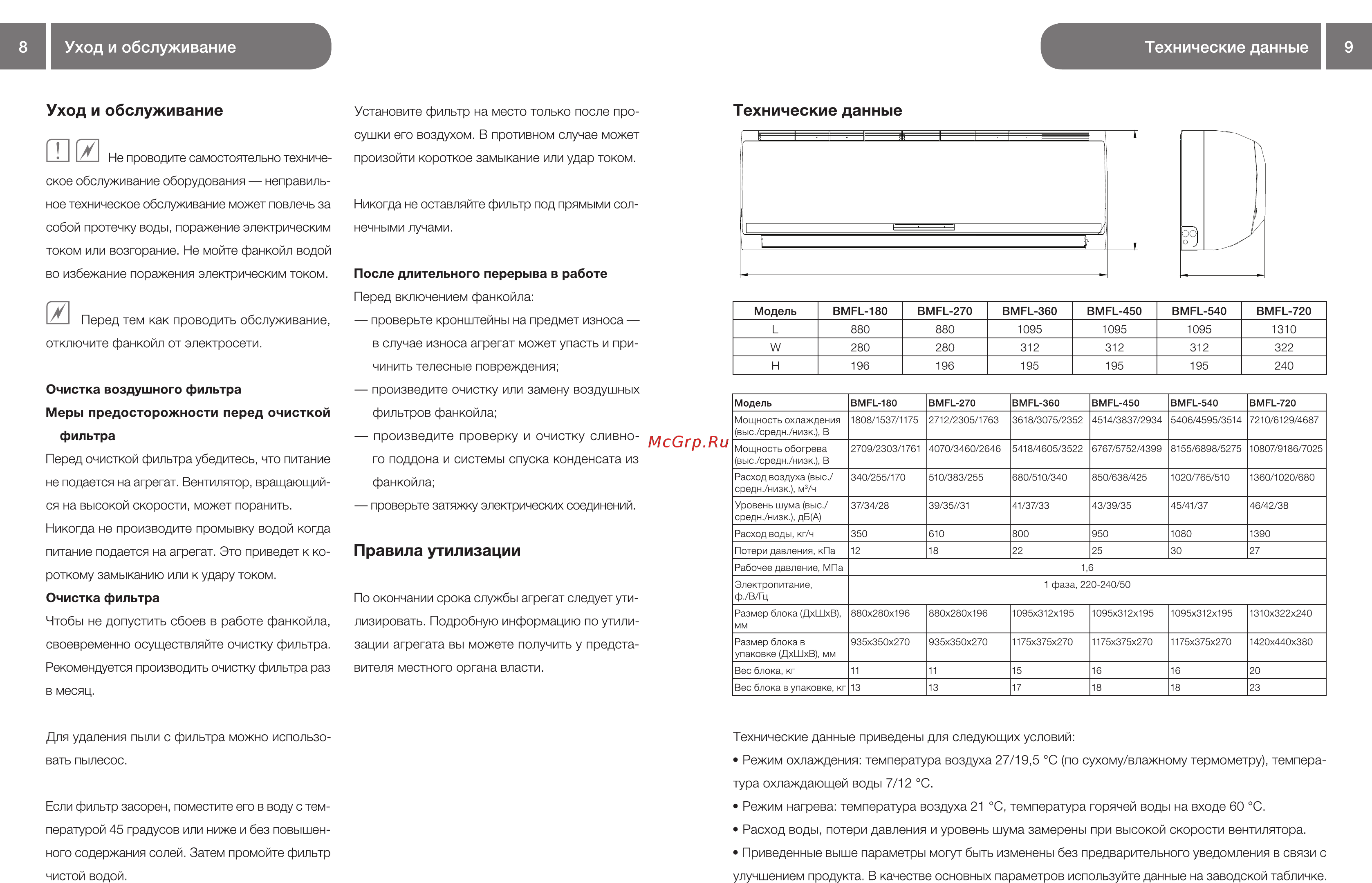 Ballu machine Line BMFL-360 Инструкция по эксплуатации онлайн [5/9] 356496