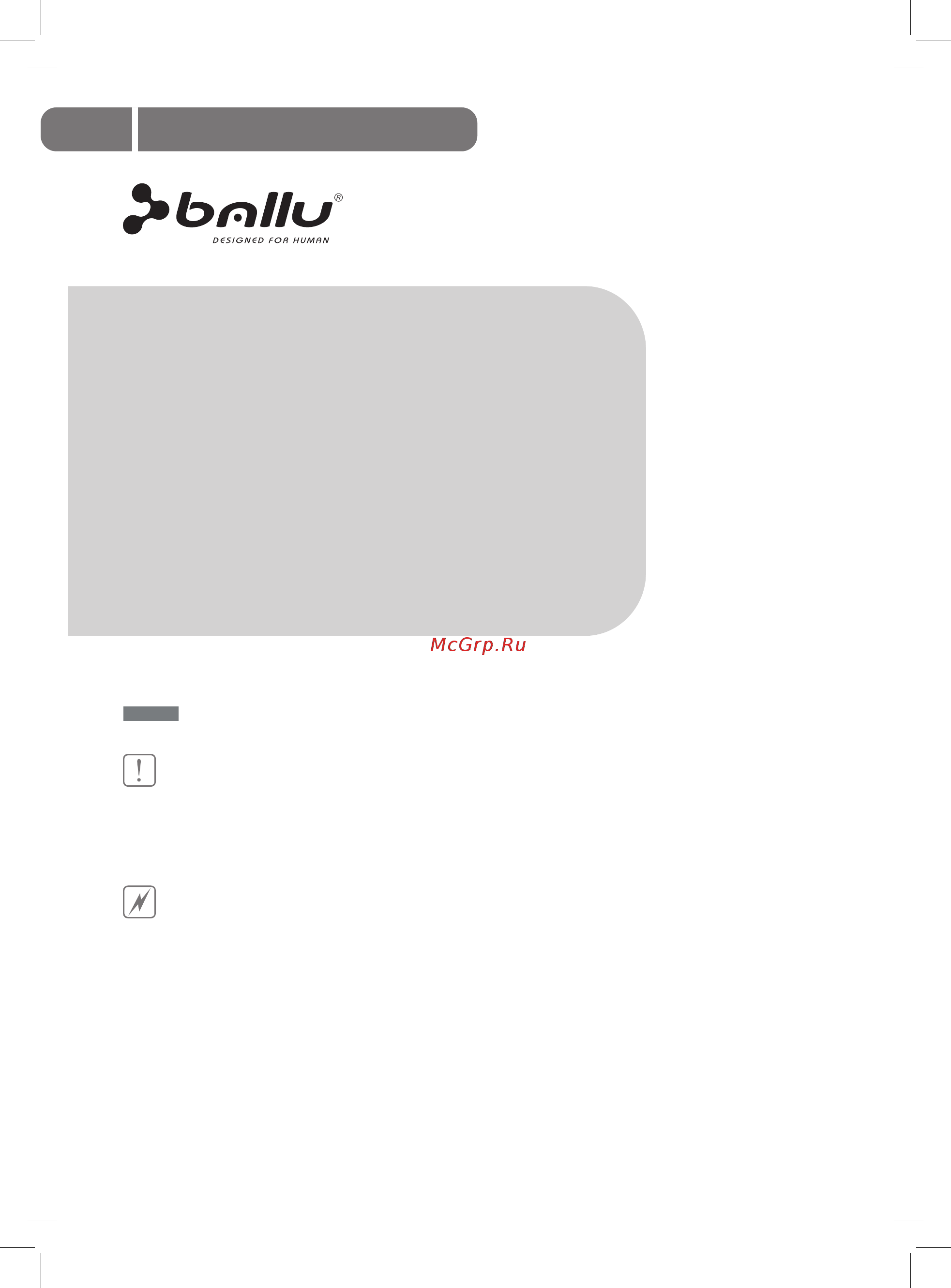 Ballu BSN/IN-09HN1 [2/20] Содержание