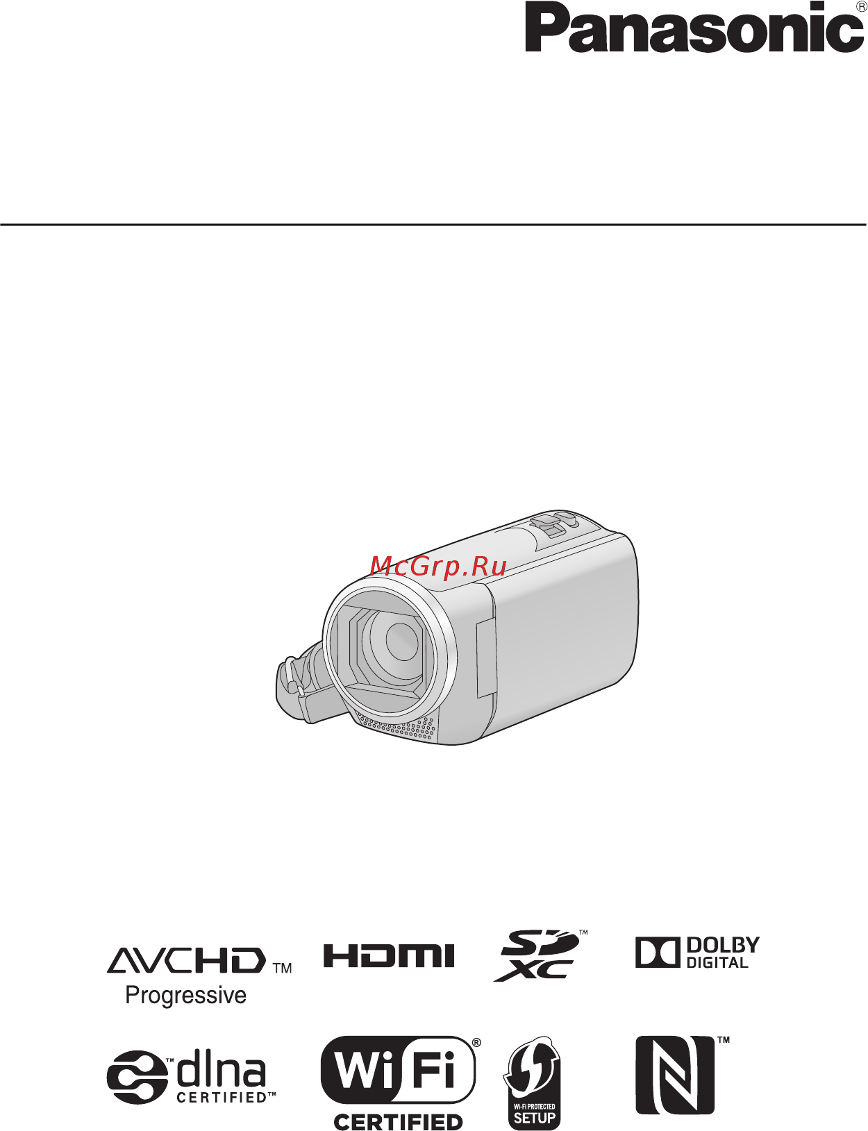 Panasonic HC-V260 Black Руководство пользователя онлайн