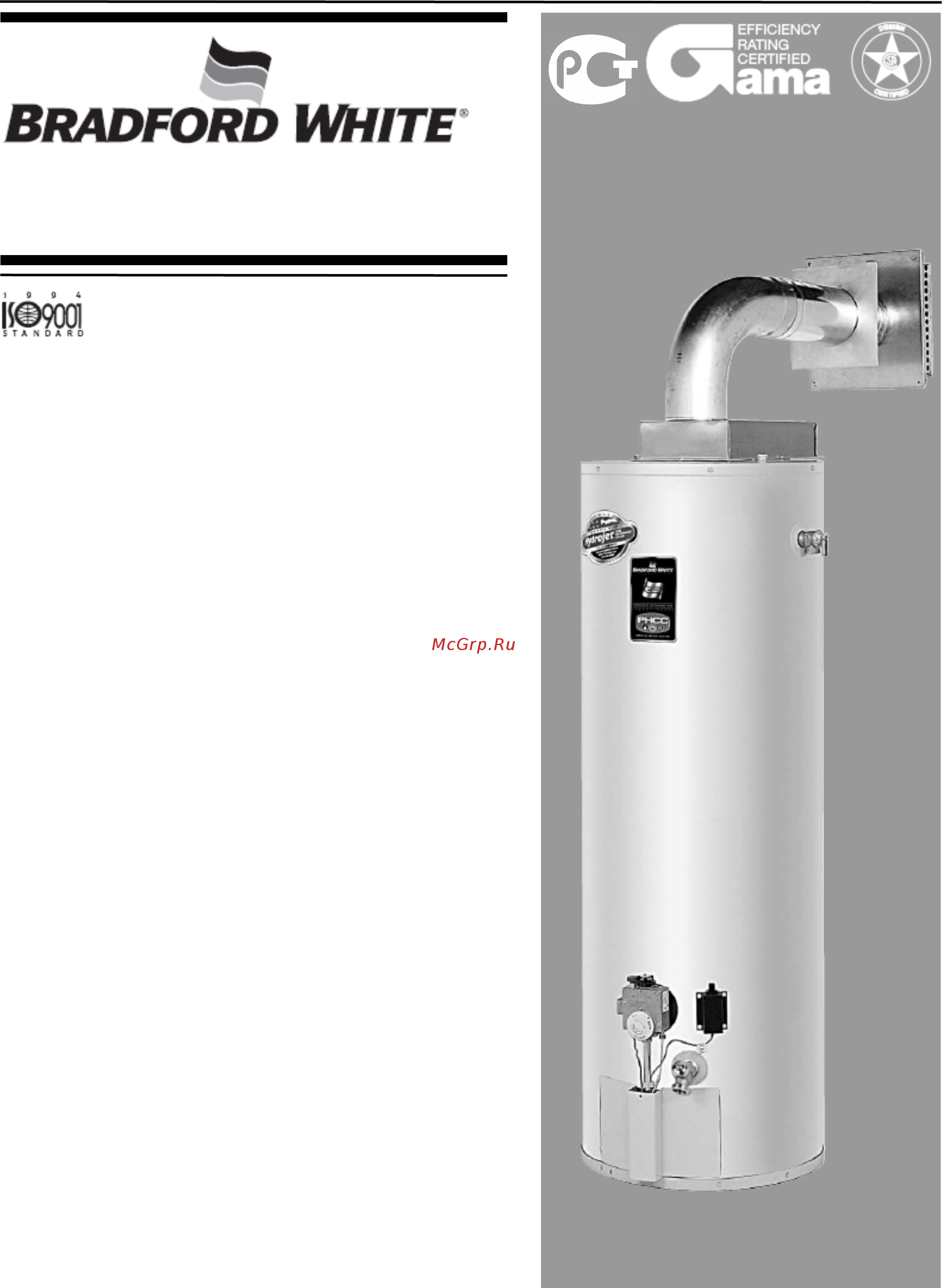 Bradford White DS1-50S6CX Инструкция по эксплуатации онлайн