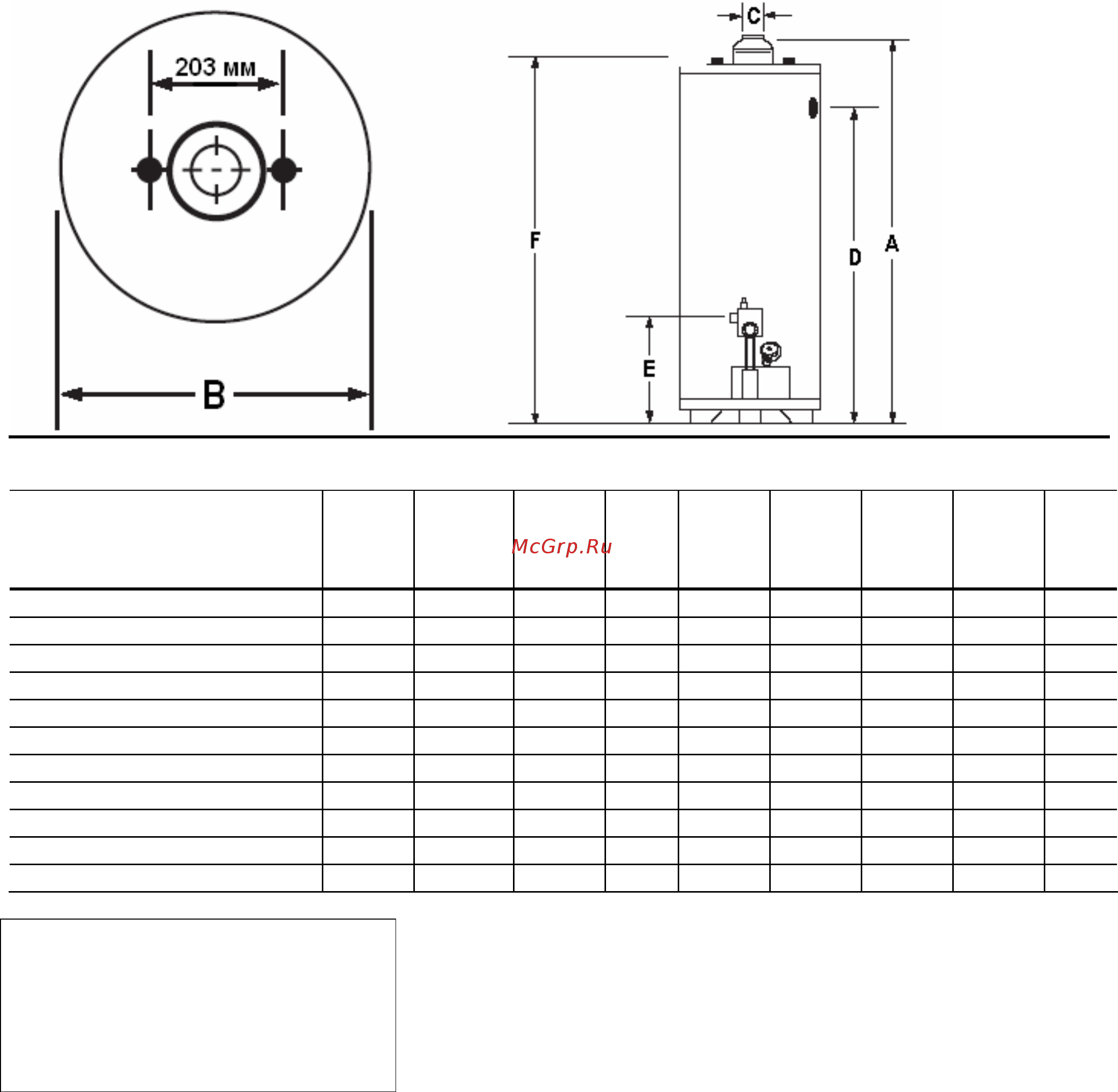 Bradford White M-I-504S6BN [2/2] M i 50l6cx 11 7 квт 155