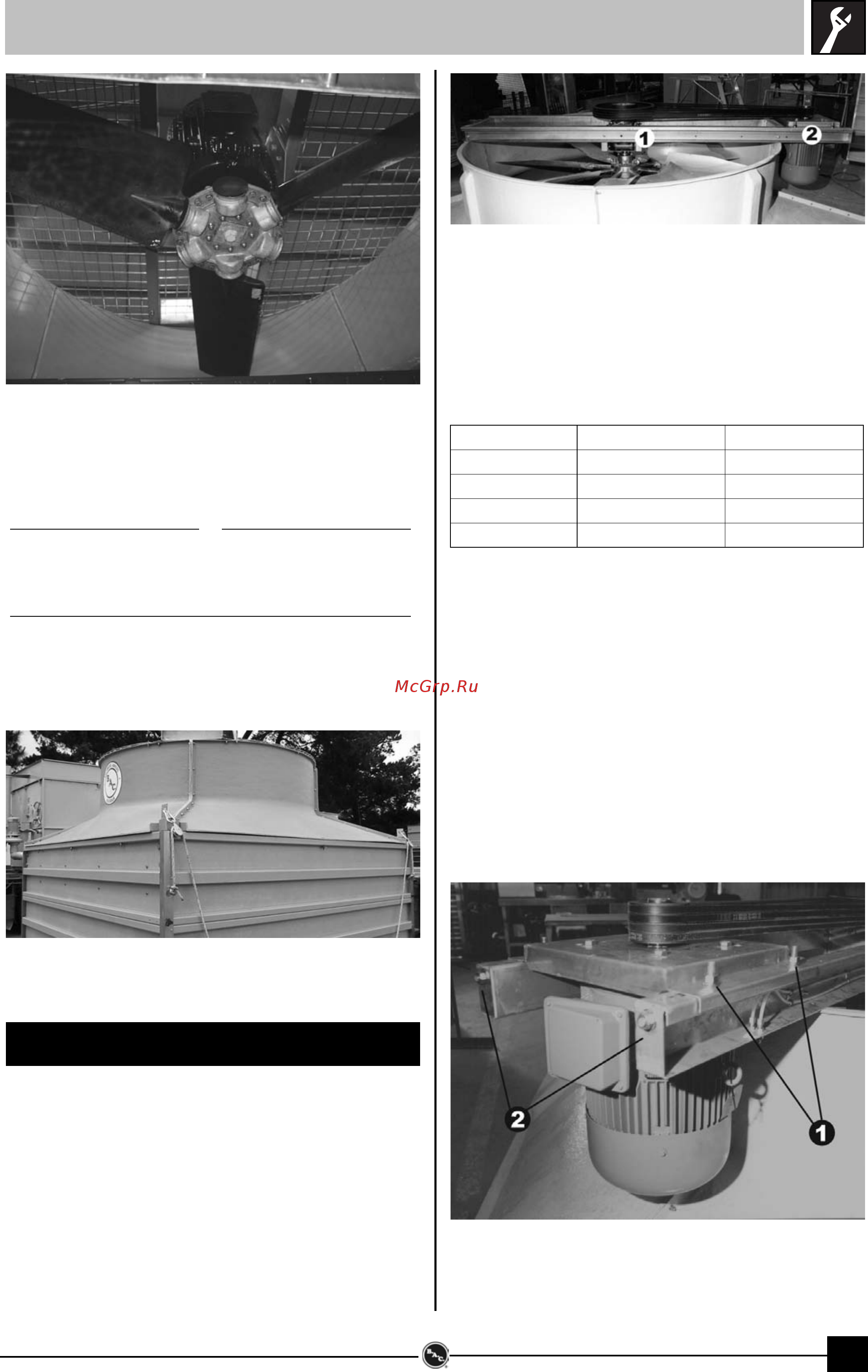 Baltimore Aircoil RCT [11/16] Процедуры обслуживания
