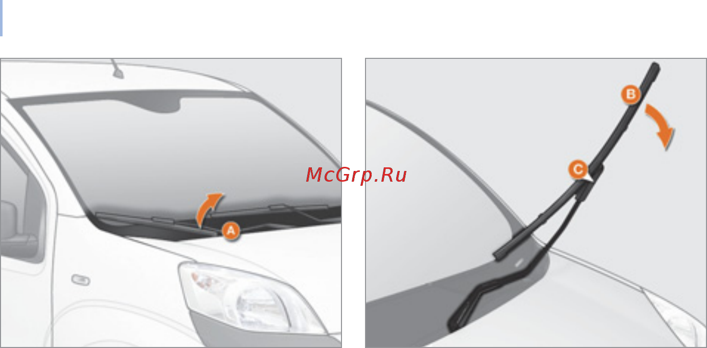 Citroen NEMO  2011 2012 [150/180] Замена щетки стеклоочистителя