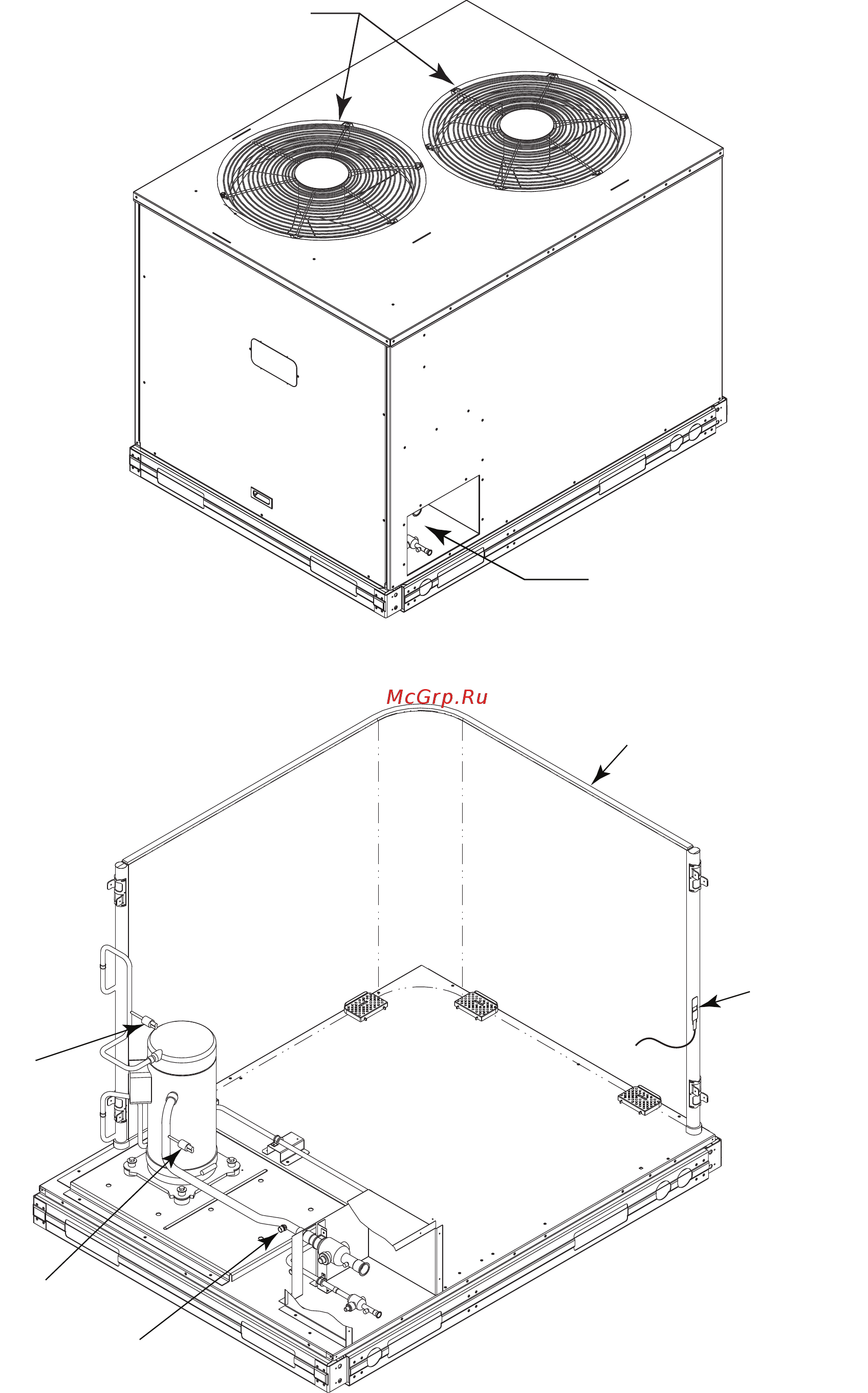 Carrier 38AUZA14 [31/40] Condenser fans