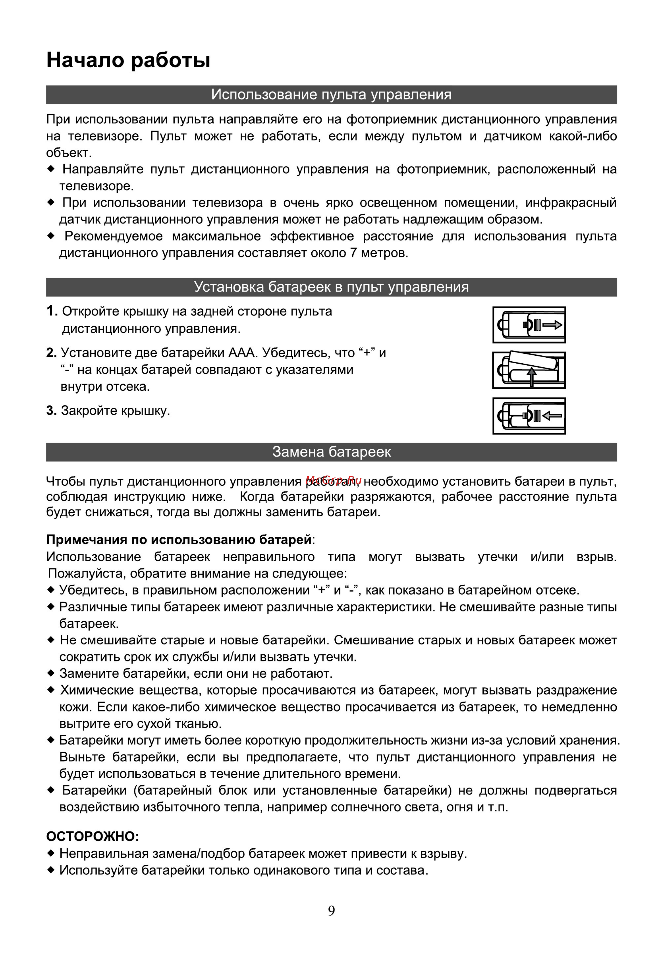 Hyundai H-LED39R402BS2 [11/40] Начало работы