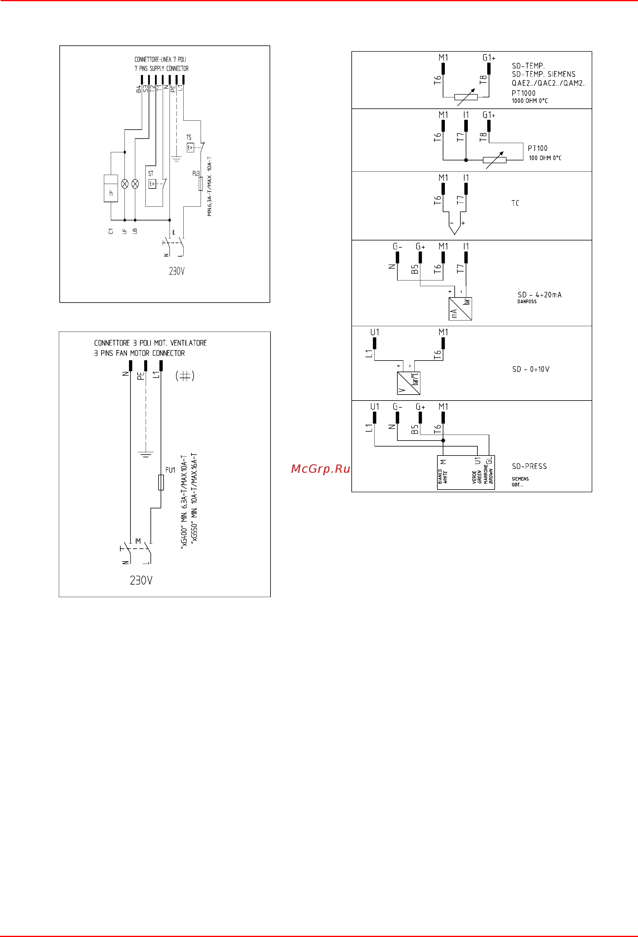 CIB Unigas Idea NGX280 M-.PR.L.RU.A.0.40.EA [29/52] Рис 41 7 и полюсный соединительный разъем