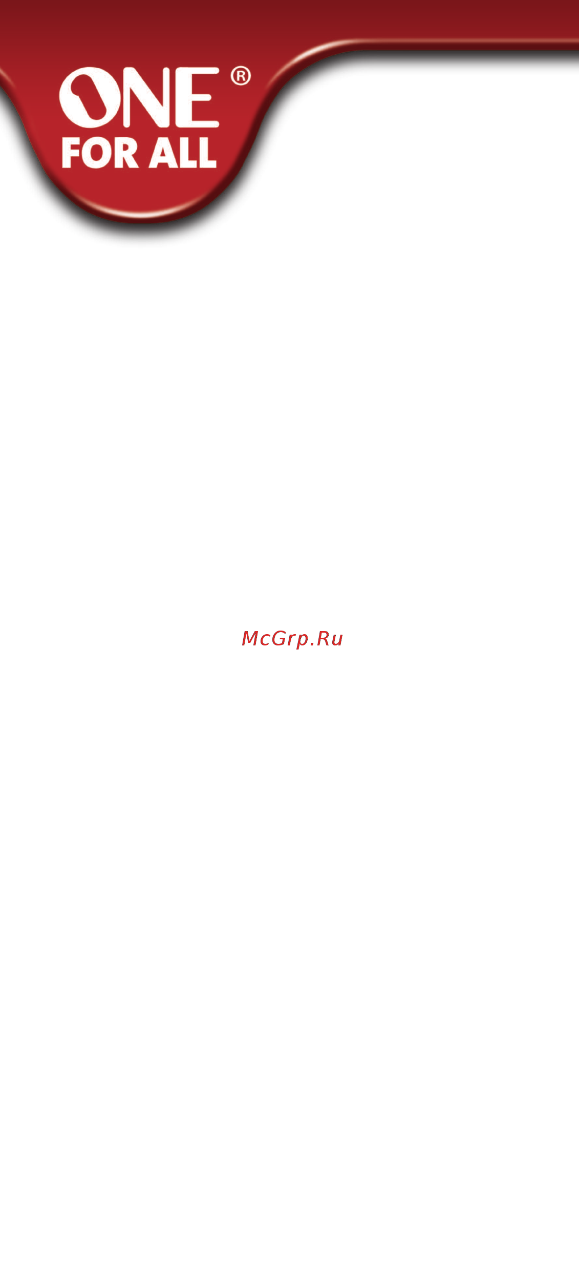 One For All URC6420 Simple 2 Инструкция по эксплуатации онлайн