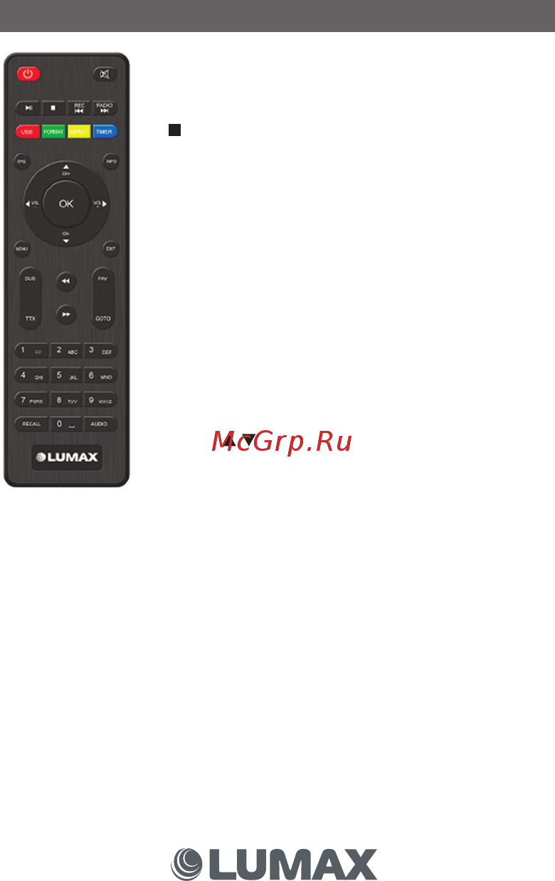 Lumax DV3201HD [7/24] Пульт дистанционного управления