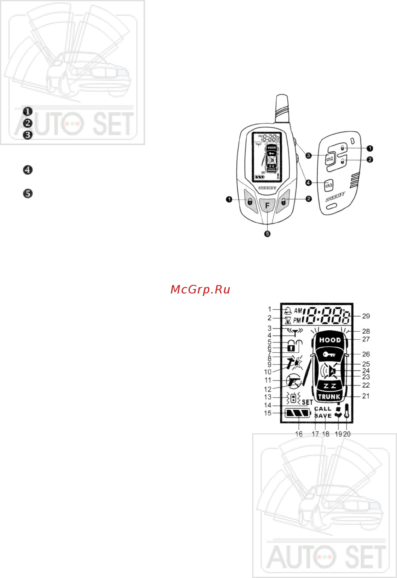 Sheriff ZX-925 [5/27] Lcd дисплей