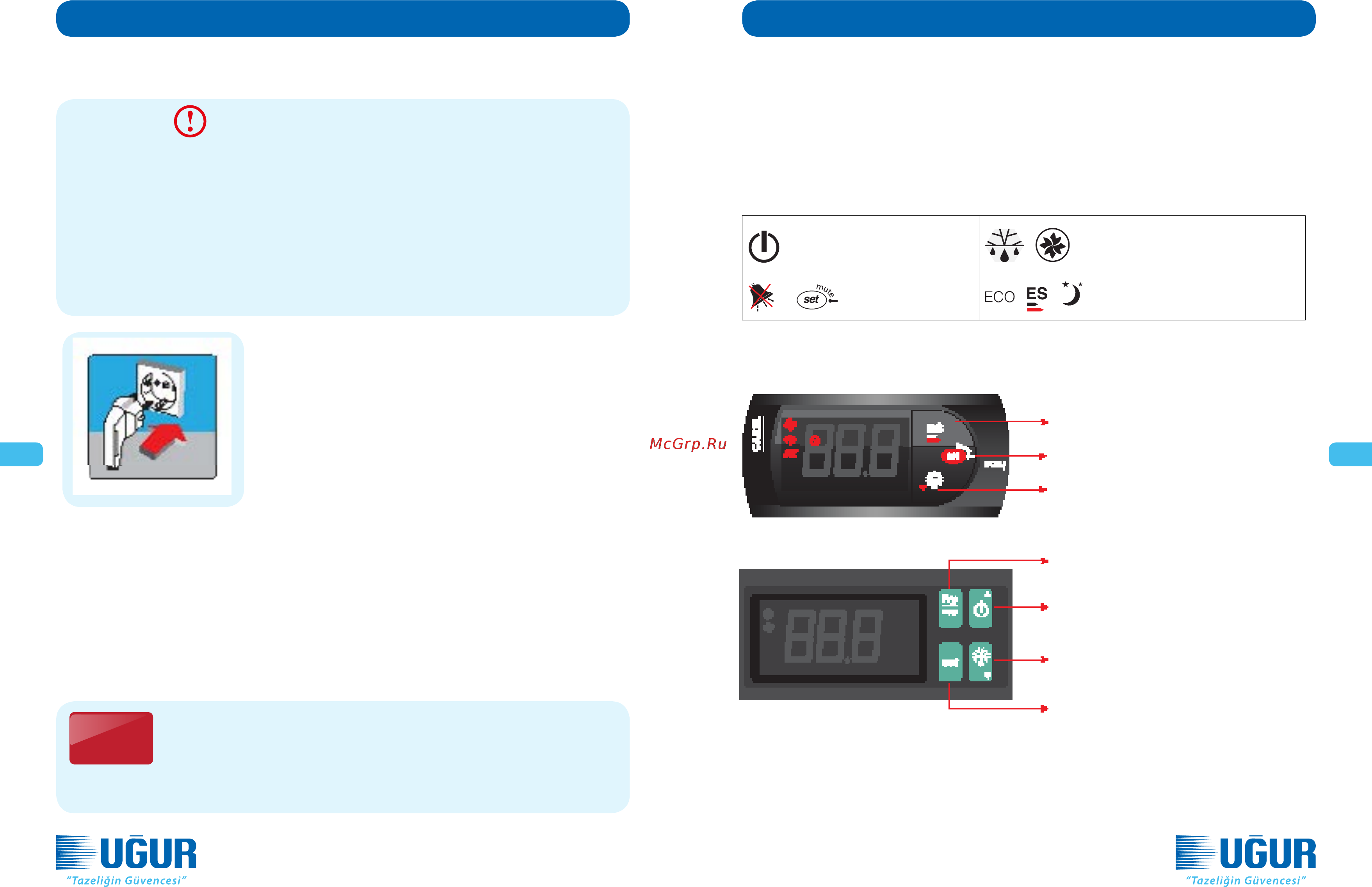 UGUR UDD 300 SCN [24/110] Using digital thermostat