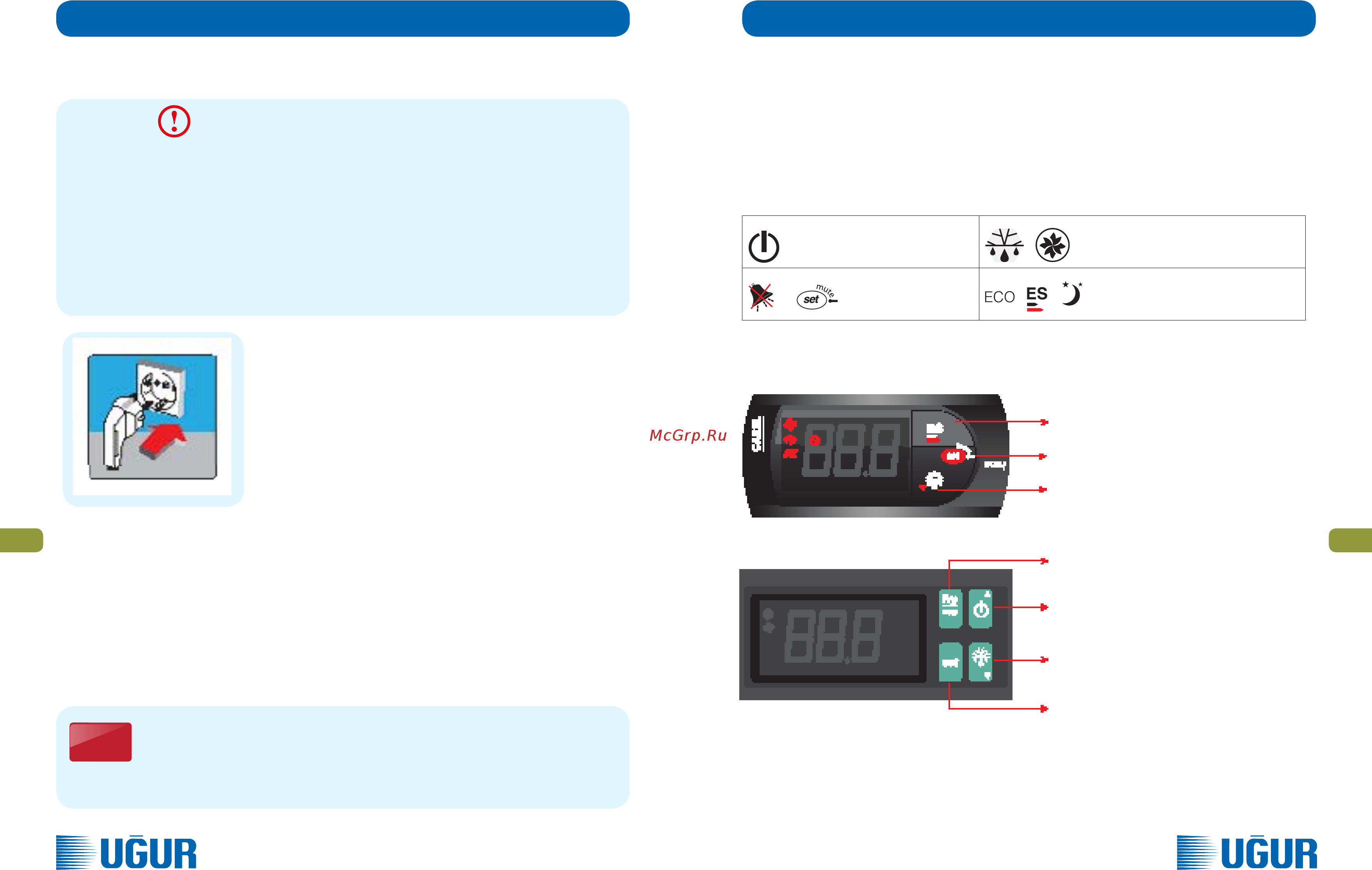 UGUR UDD 300 SCN [78/110] Peligro