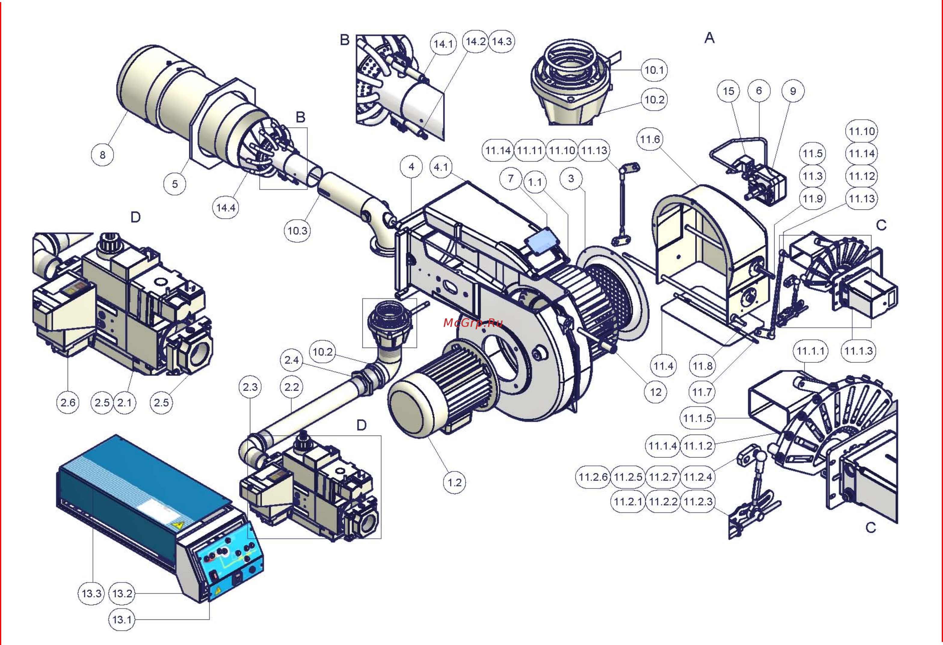 CIB Unigas Tecnopress P60 M-.PR.S.RU.VS.0.65 Инструкция по эксплуатации онлайн [37/60] 360612