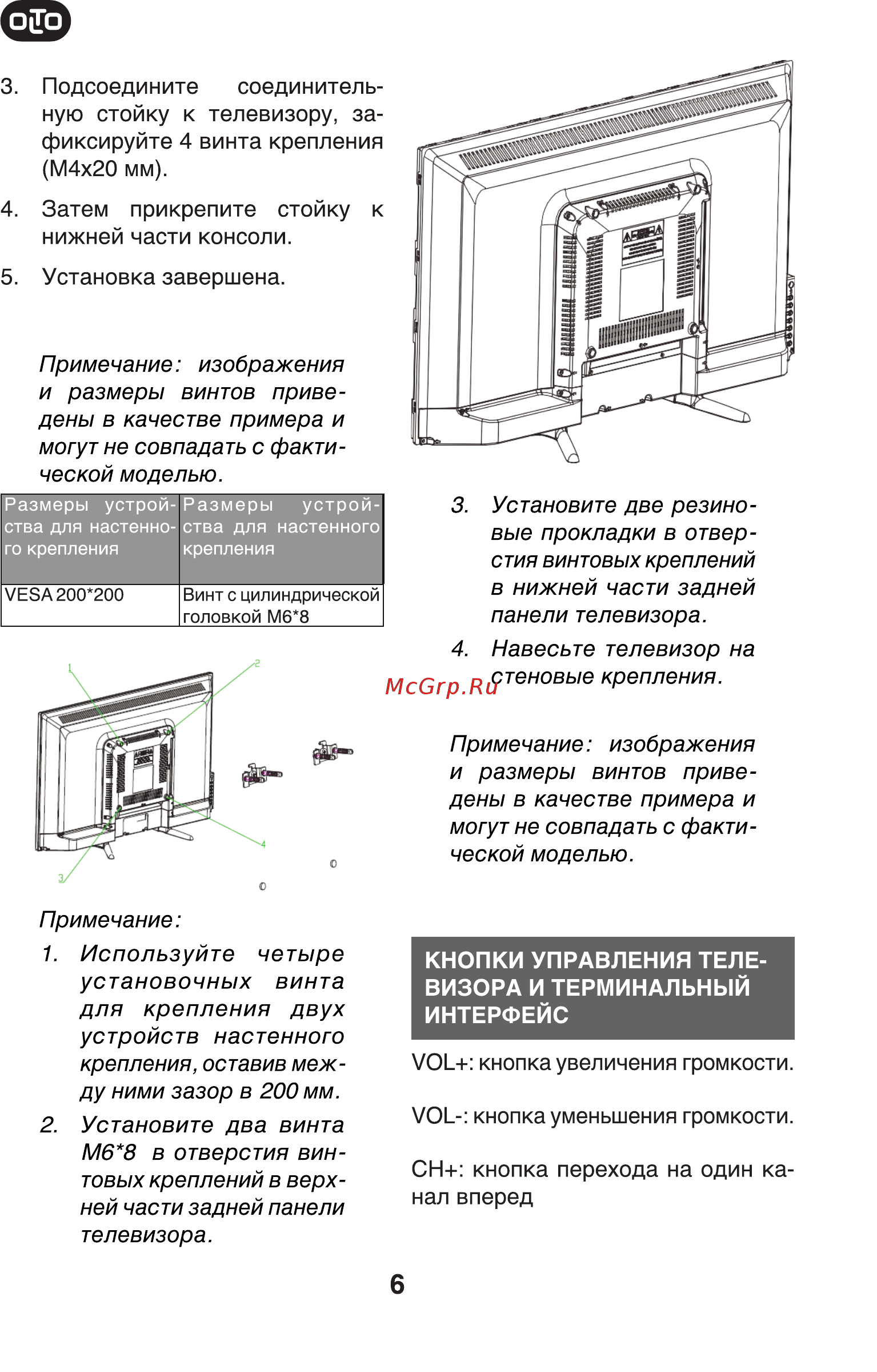 Olto 3220R Инструкция по эксплуатации онлайн [6/30] 361953