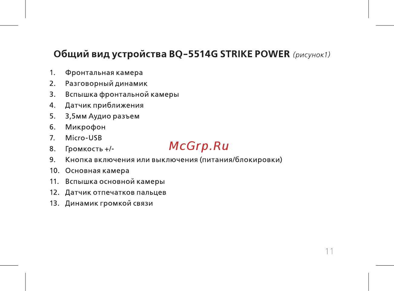 BQ BQ-5514G Strike Power [13/60] Общий вид устройства bq 5514g strike power
