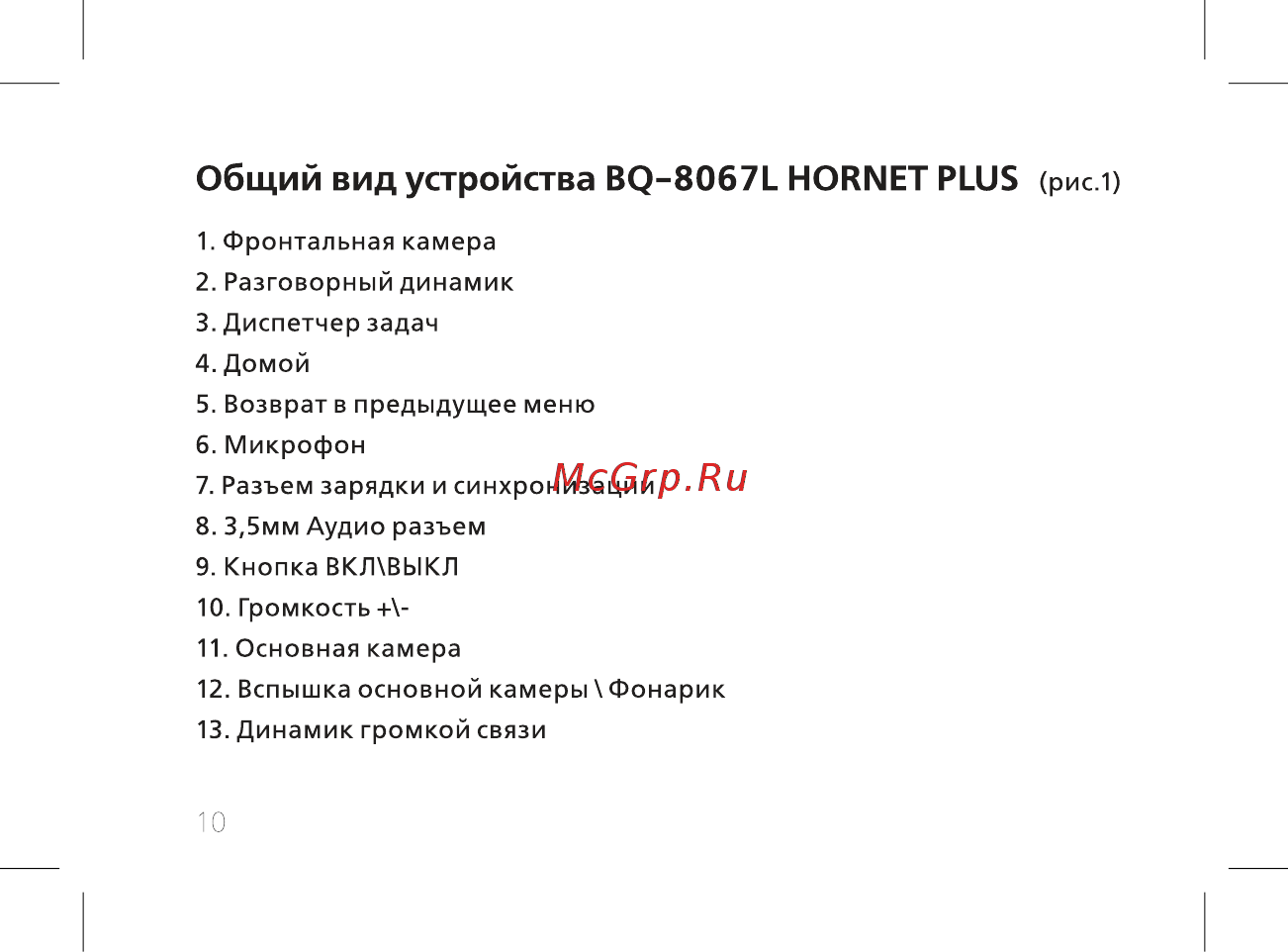 BQ BQ-8067L Hornet Plus [12/42] Общий вид устройства bq 8067l hornet plus