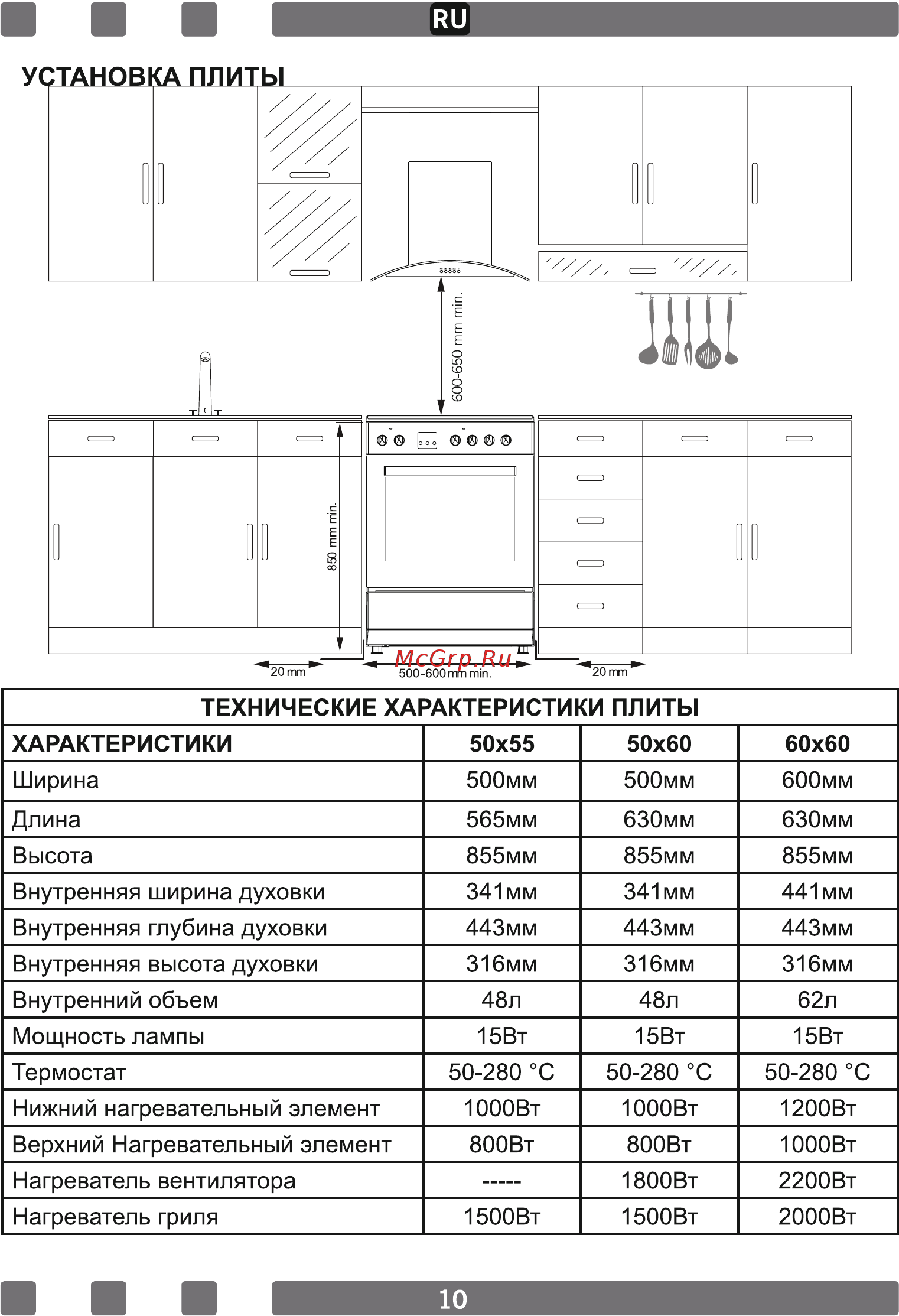 Leran ECH 403 W Инструкция по эксплуатации онлайн [10/40] 364203
