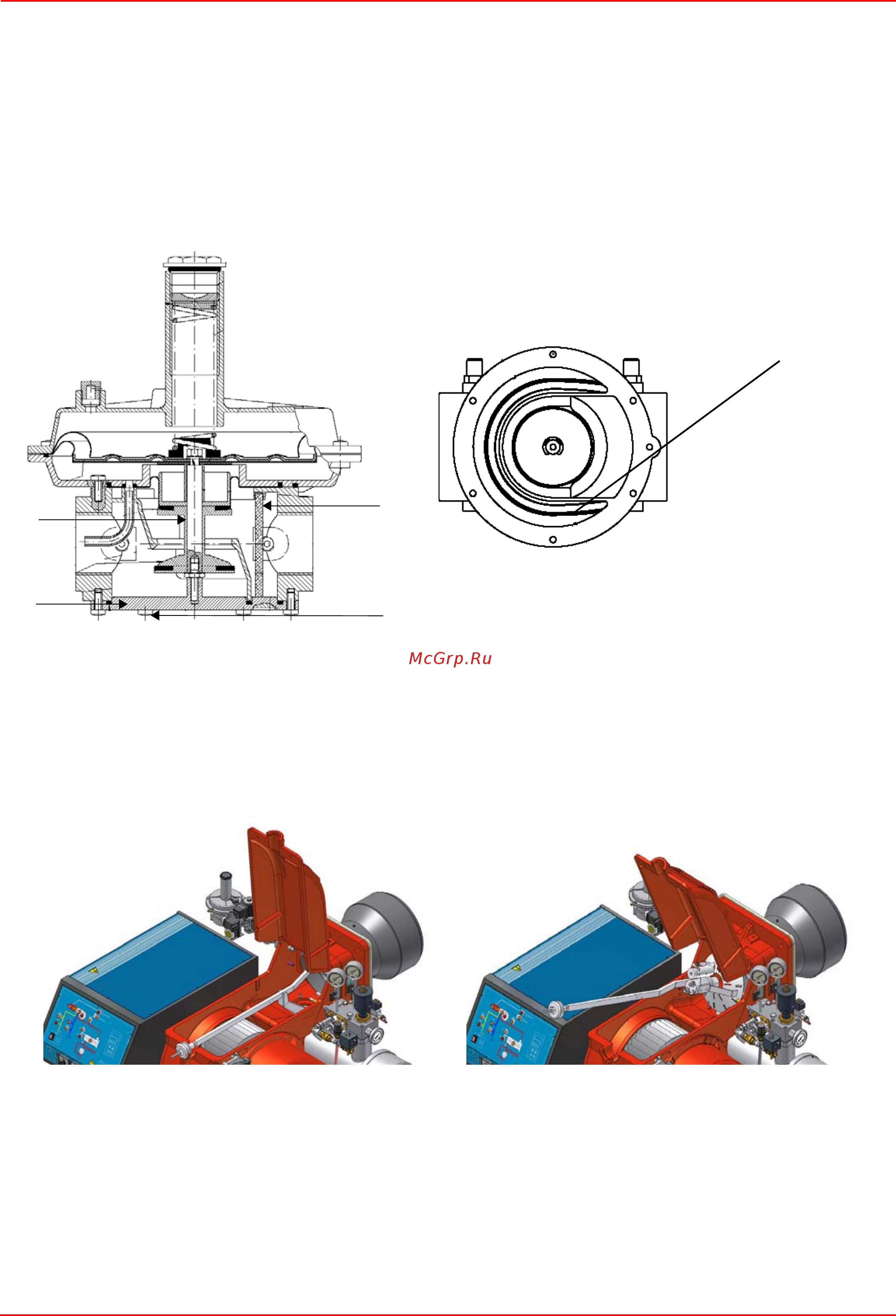 CIB Unigas Mille RBY1030 H-.MD.L.RU.A.ES [38/45] Обслуживание стабилизатора давления газа с фильтром запальной горелки