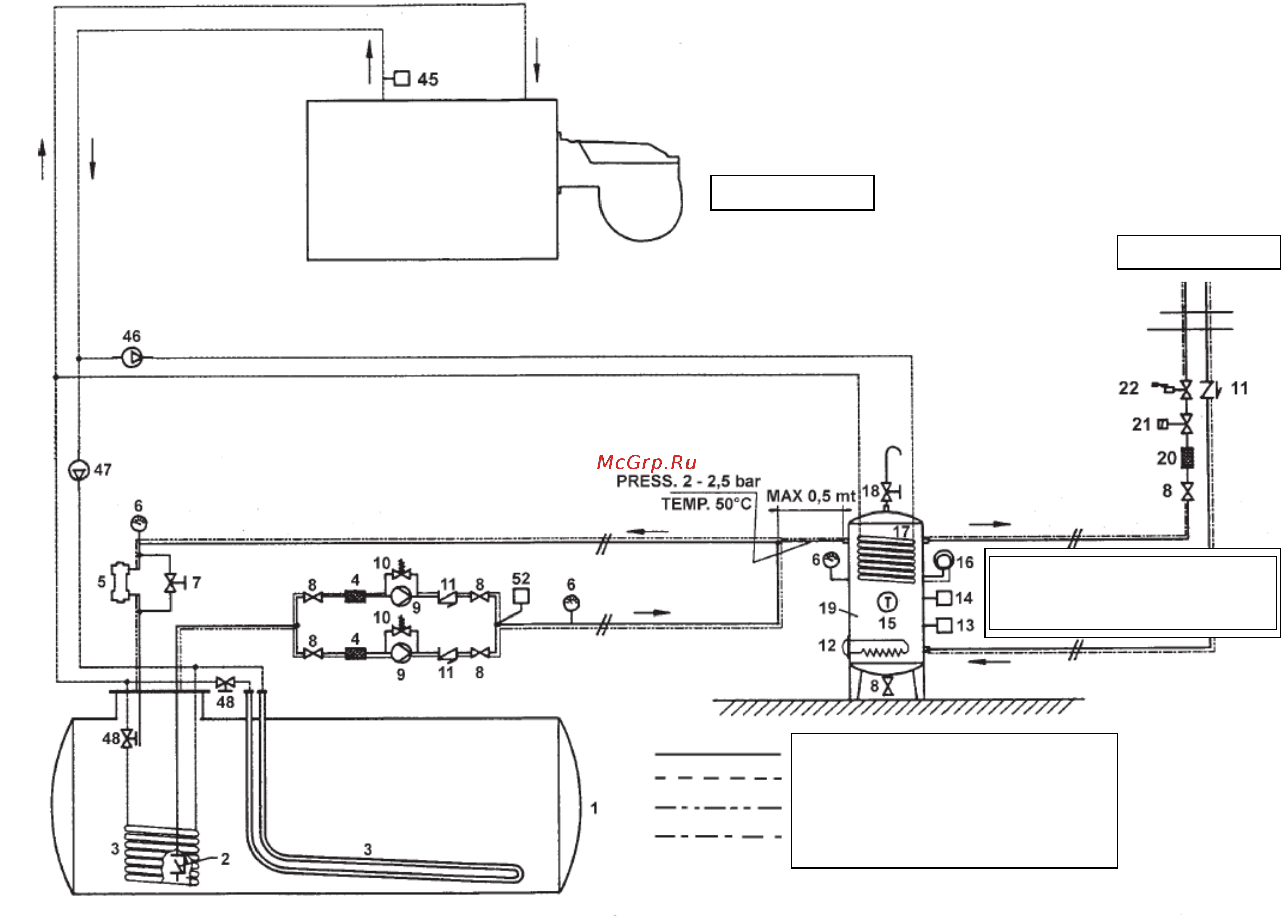 CIB Unigas Miniflam N18 N-.TN.S.RU.A [10/25] Гидравлические схемы