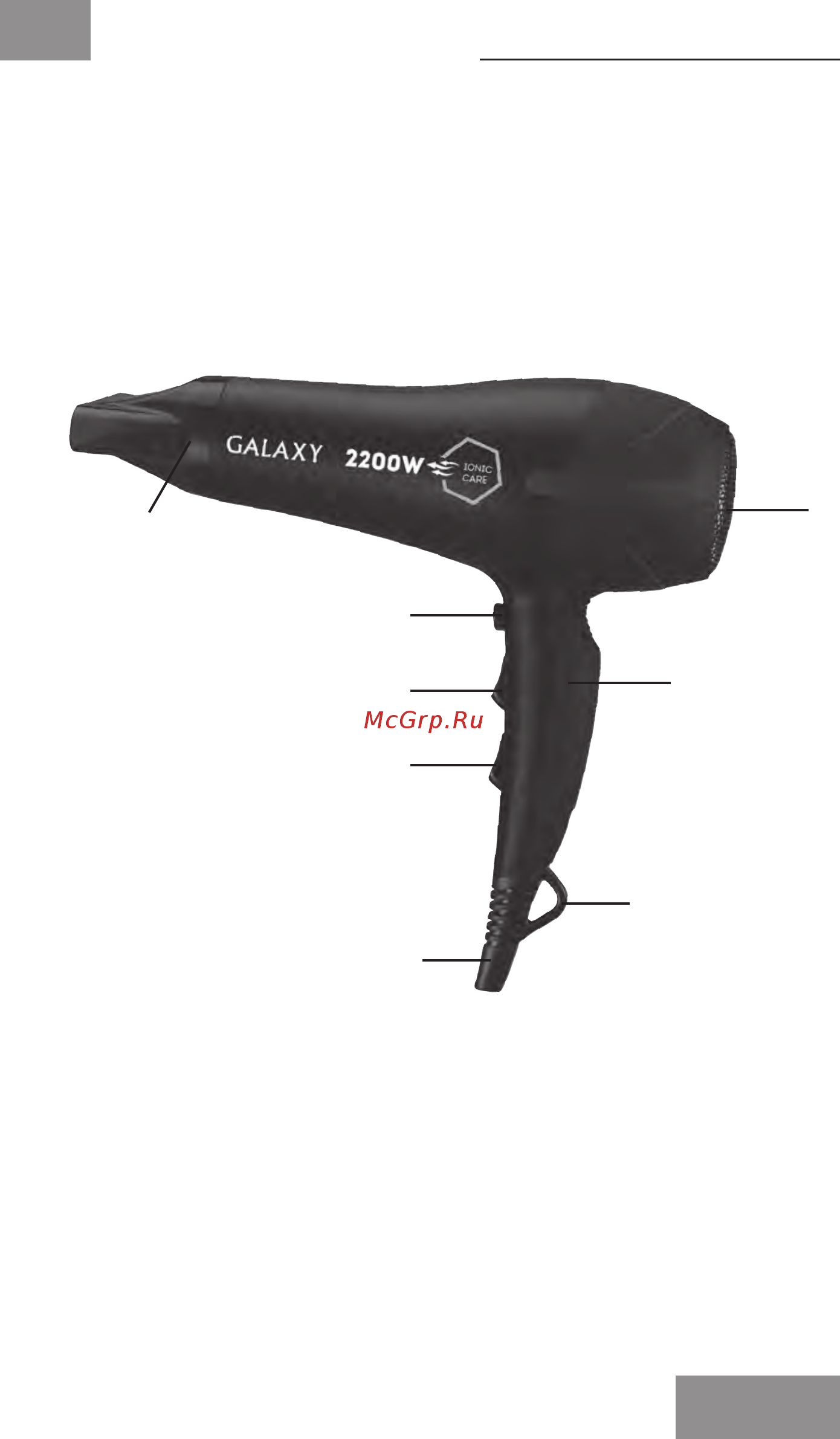 Galaxy GL4328 [3/14] Функциональные элементы электроприбора