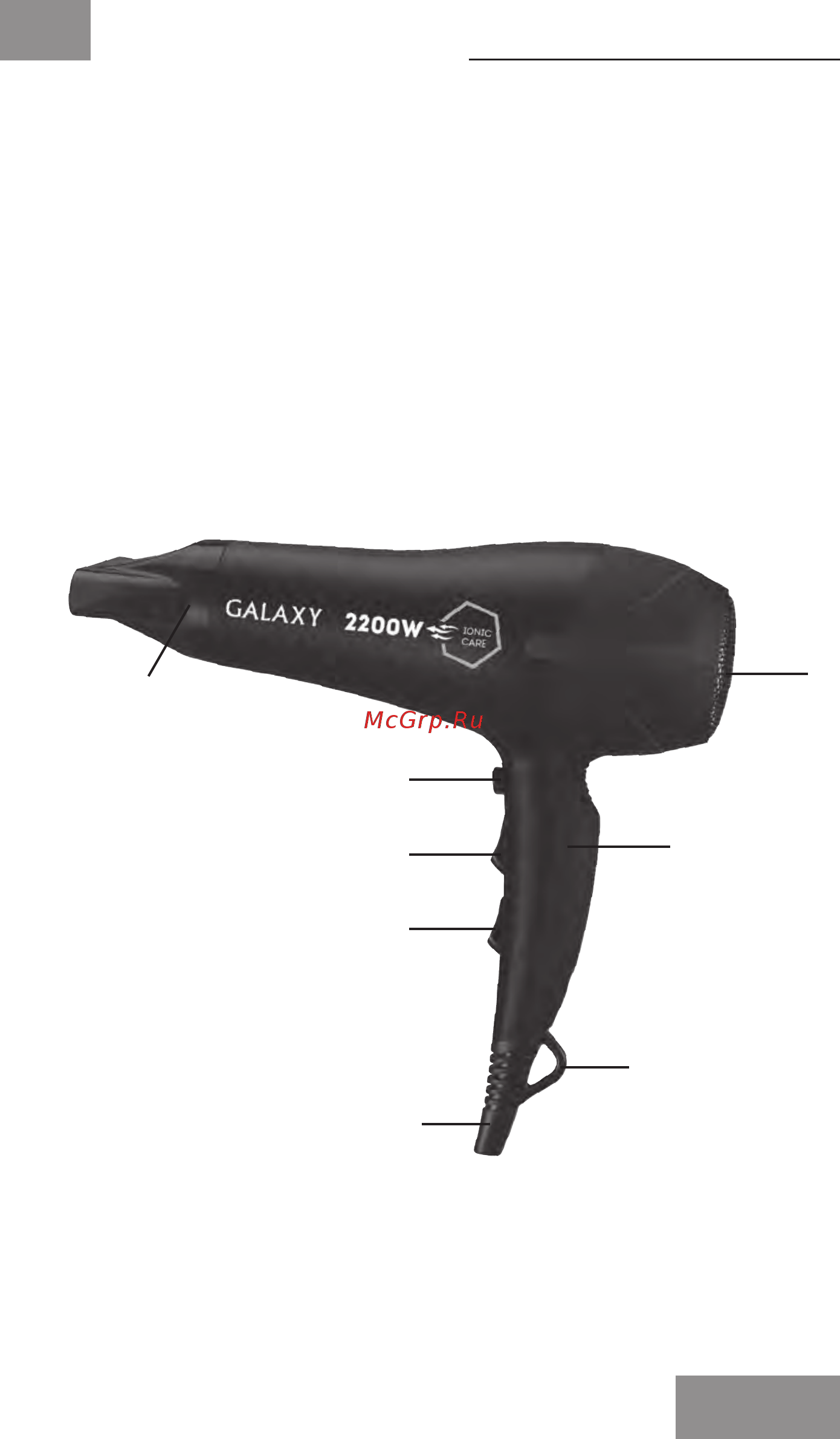 Galaxy GL4328 [9/14] Электр құралының атқарымдық элементтері