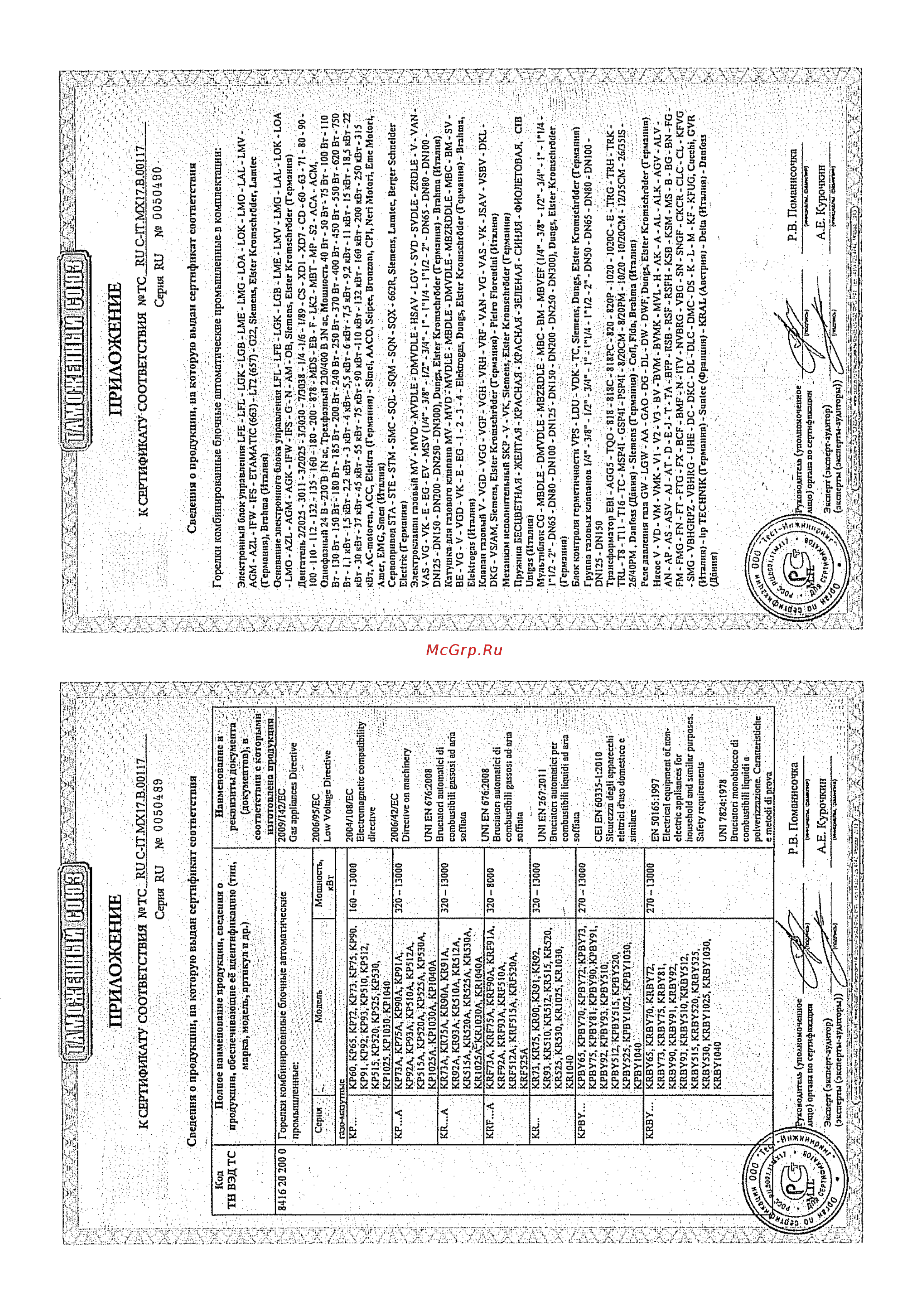 CIB Unigas Tecnopress PN70 N-.PR.L.RU.A Инструкция по эксплуатации онлайн [45/55] 364787
