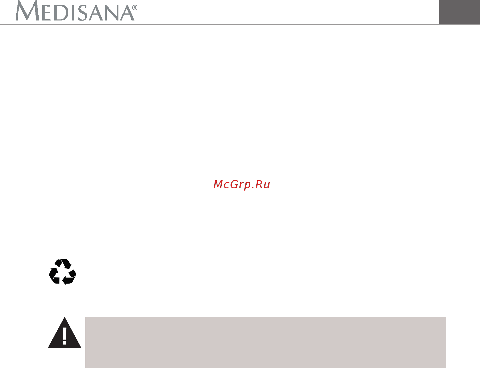 Medisana MC 815 [11/58] Užitečné informace cz