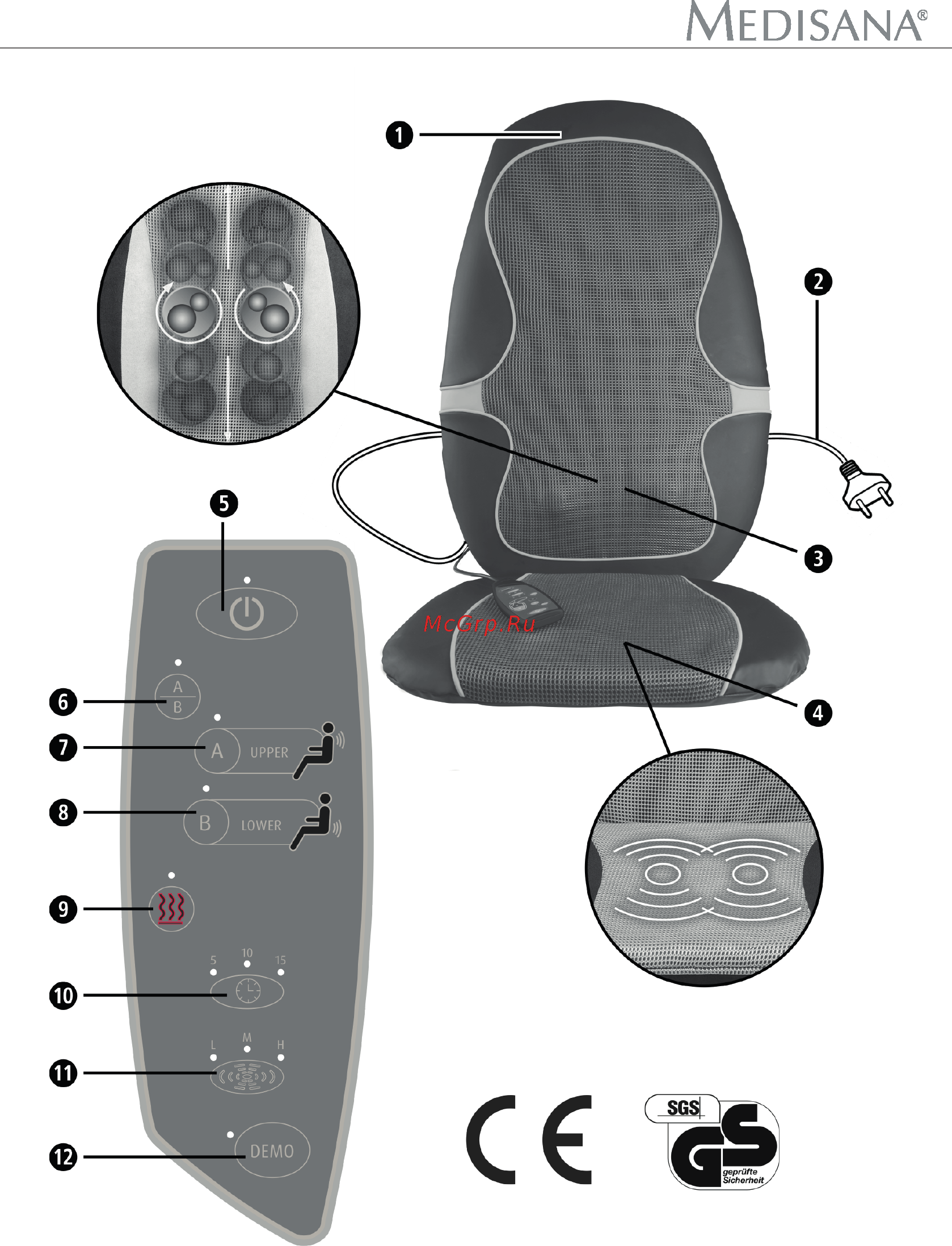 Medisana MC 815 Инструкция по эксплуатации онлайн [3/58] 364835