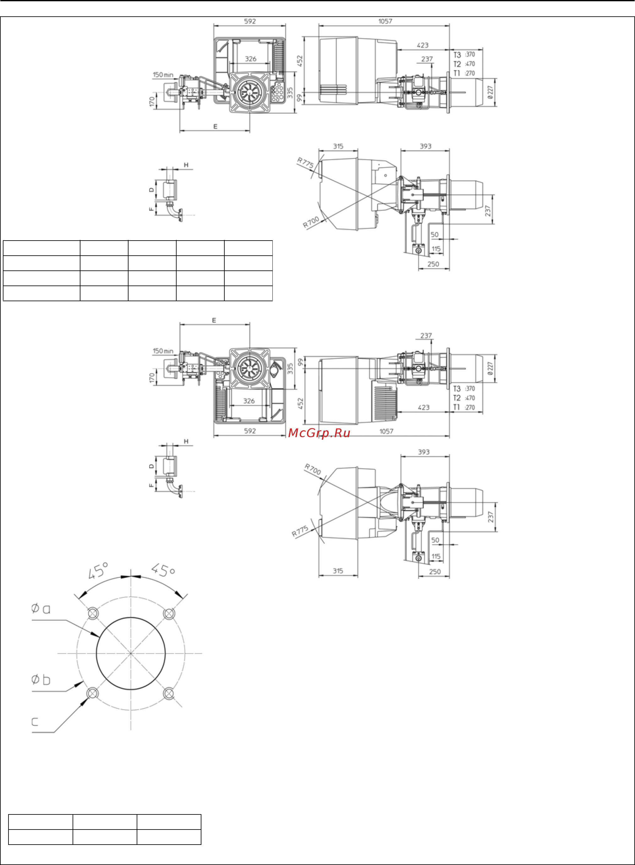 Cuenod C.120 GX 507 T1 [9/32] Чертеж с размерами