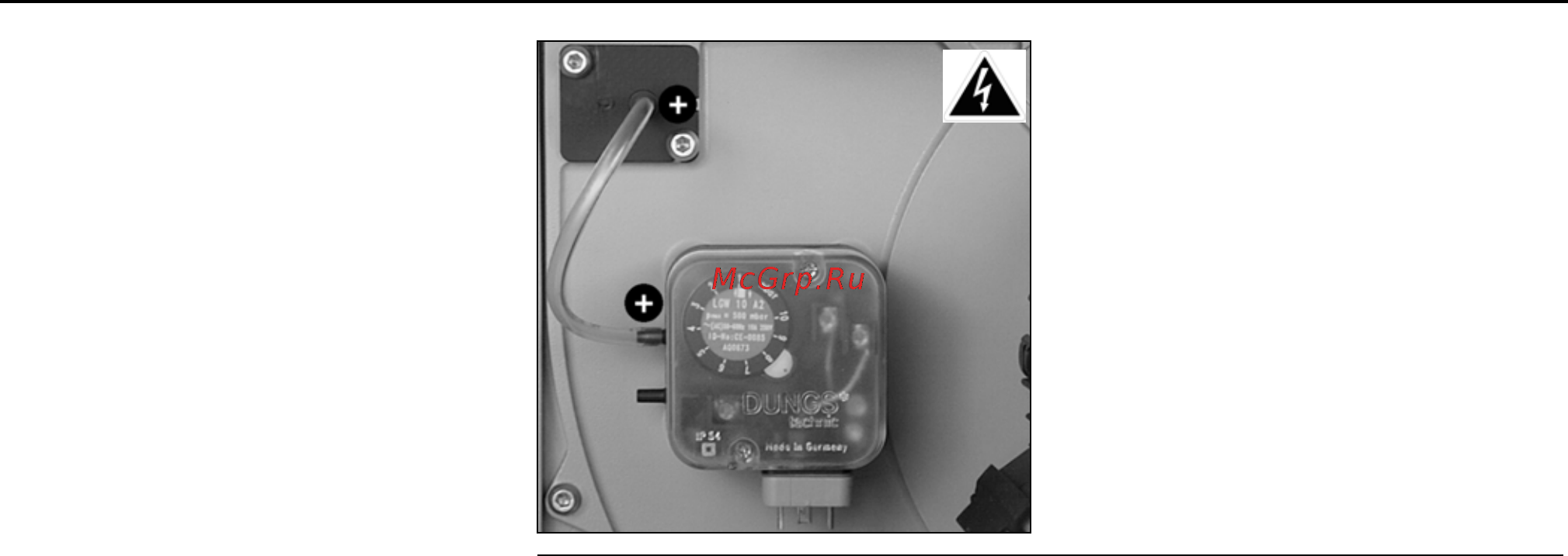 Cuenod C.120 GX 507 T2 [6/56] Preliminary check up and leakage test setting air pressure switch