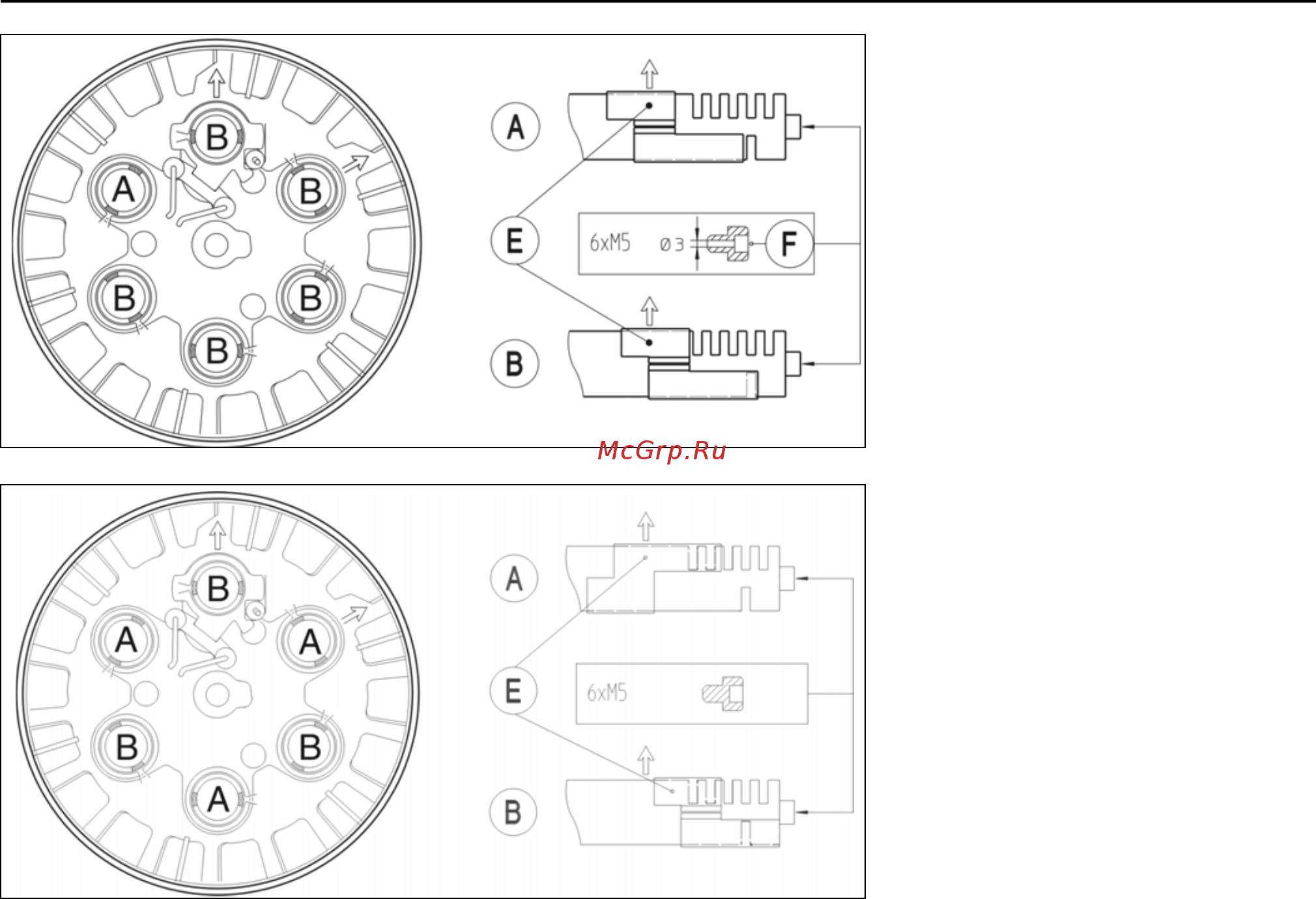 Cuenod C.120 GX 507 T2 [8/56] Settings diffusers and injectors