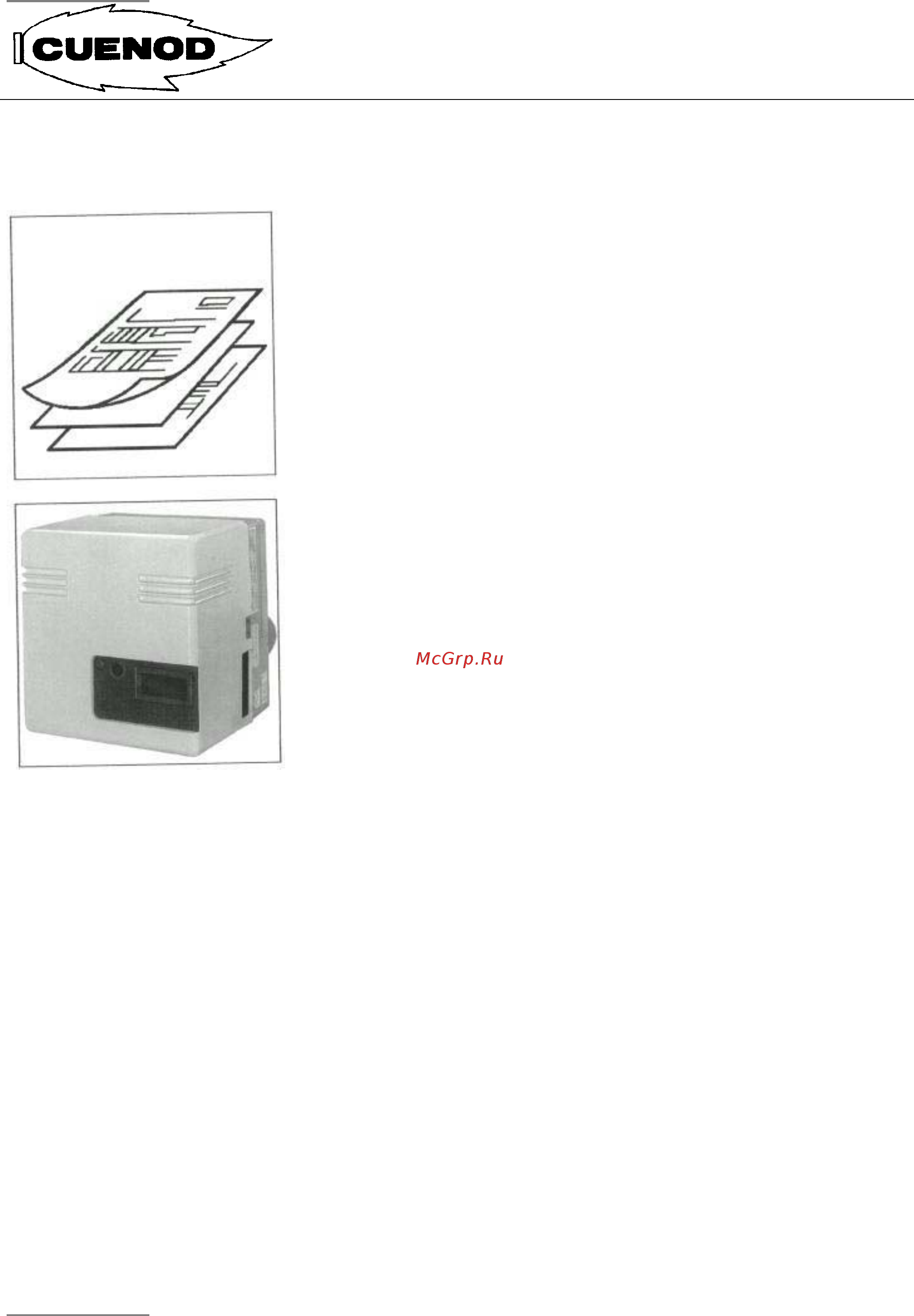 Cuenod C20 GX107/8 T1 Инструкция по эксплуатации онлайн