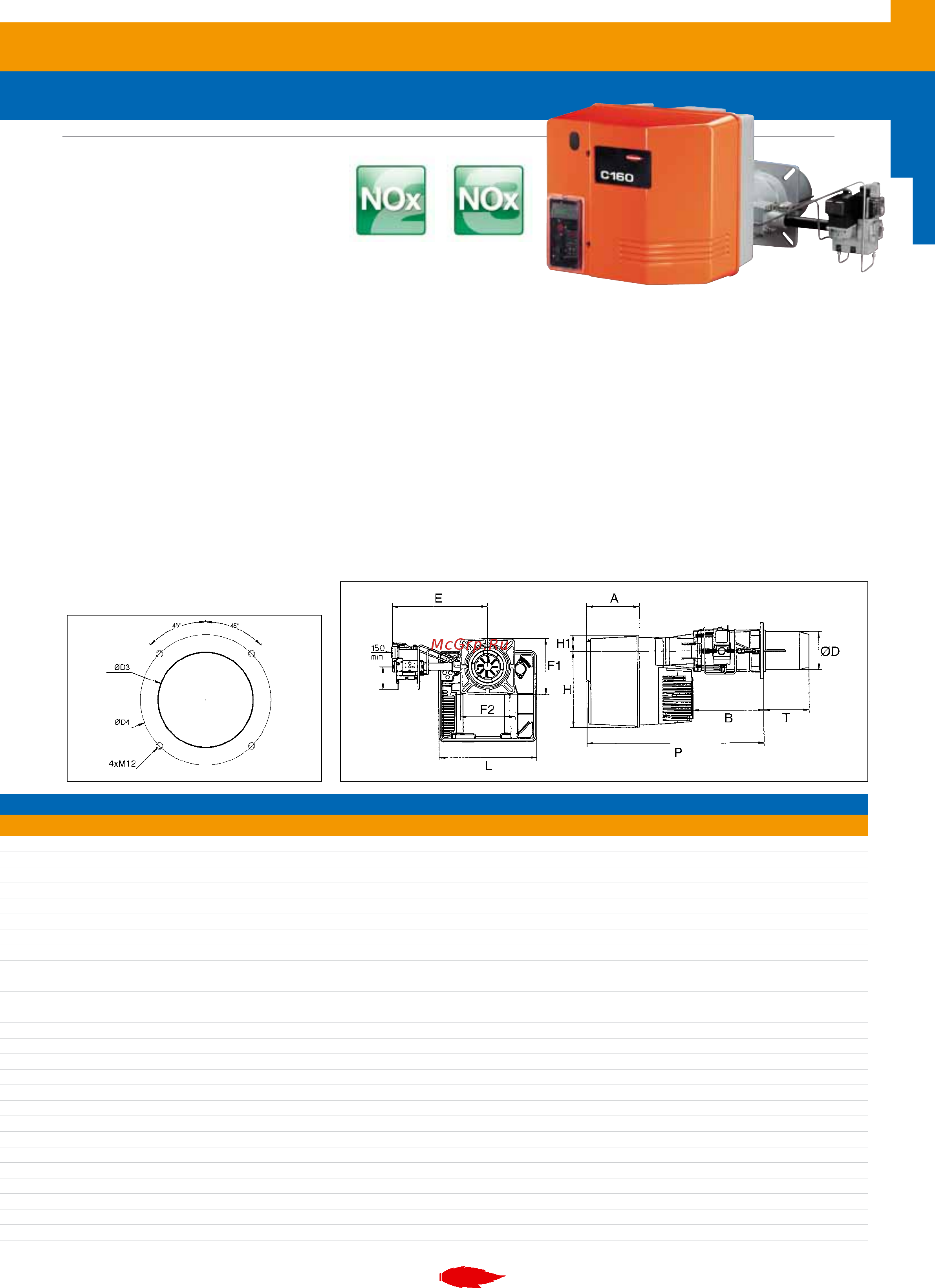 Cuenod C 330 H 501 T2 [43/56] Заголовок комбинированные горелк