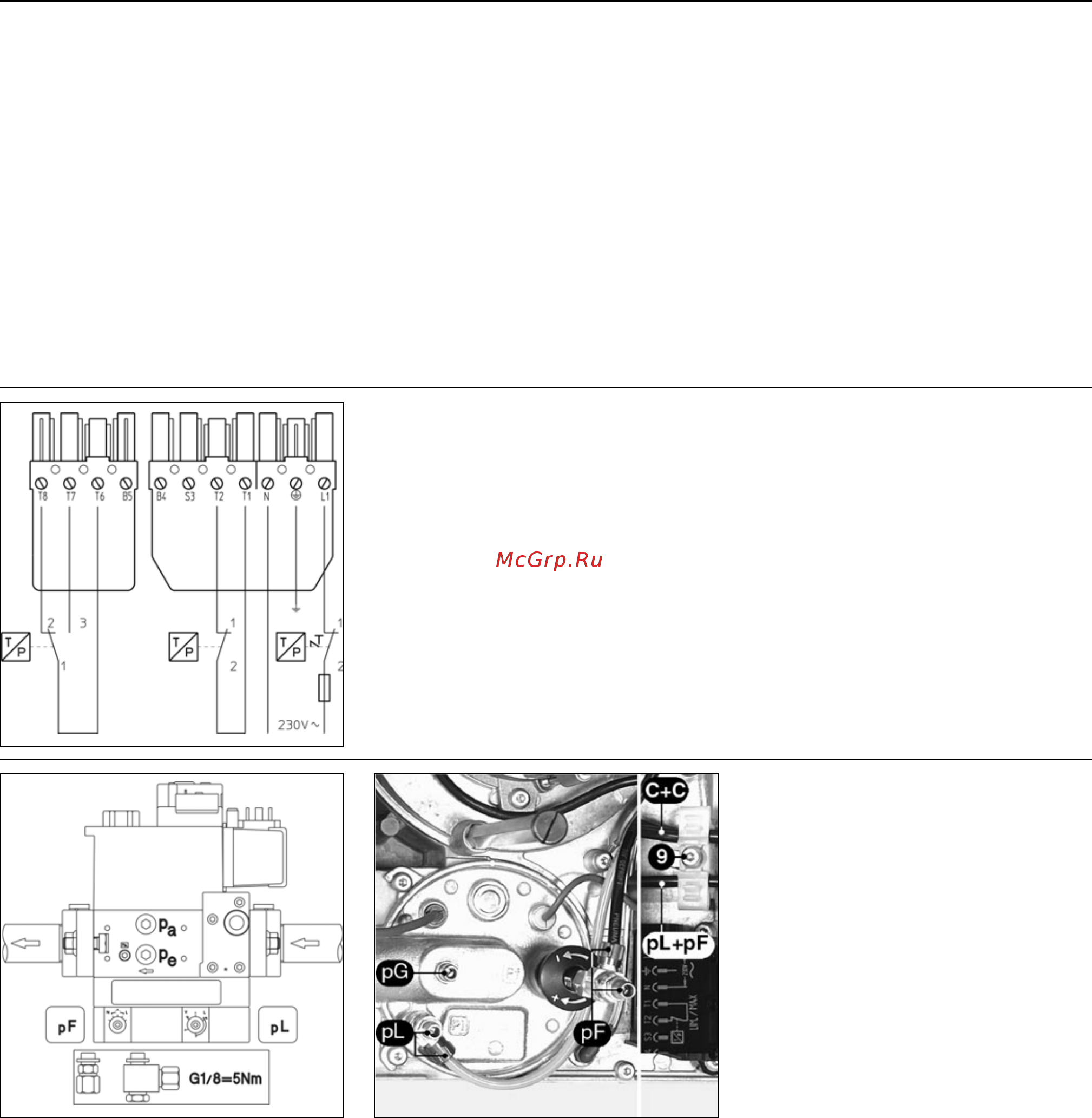Cuenod C 30 GX 507 T1 [6/48] Gas and electrical connection connecting pressure tubes